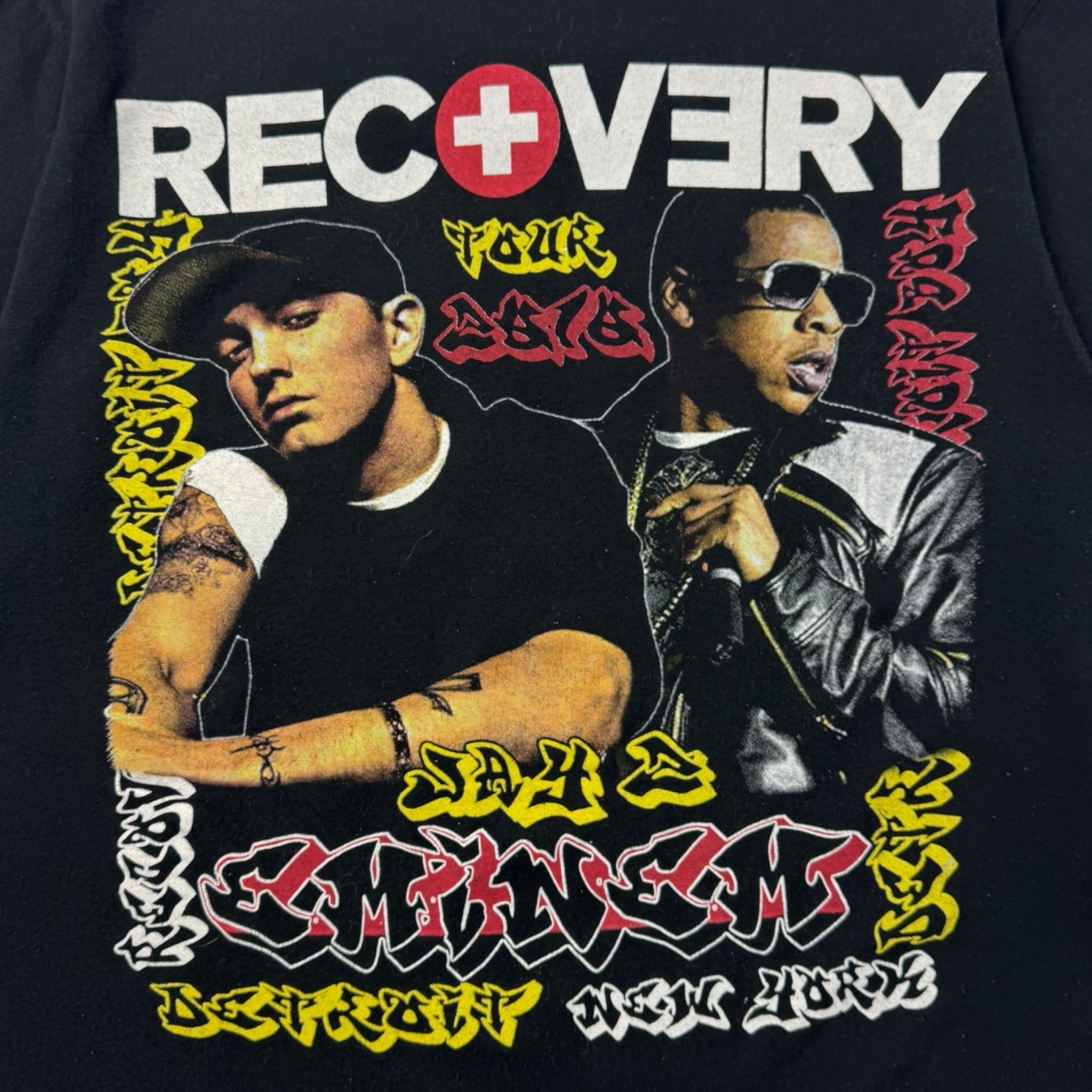 Vintage Eminem Jay-Z Recovery Tour Rap T-Shirt