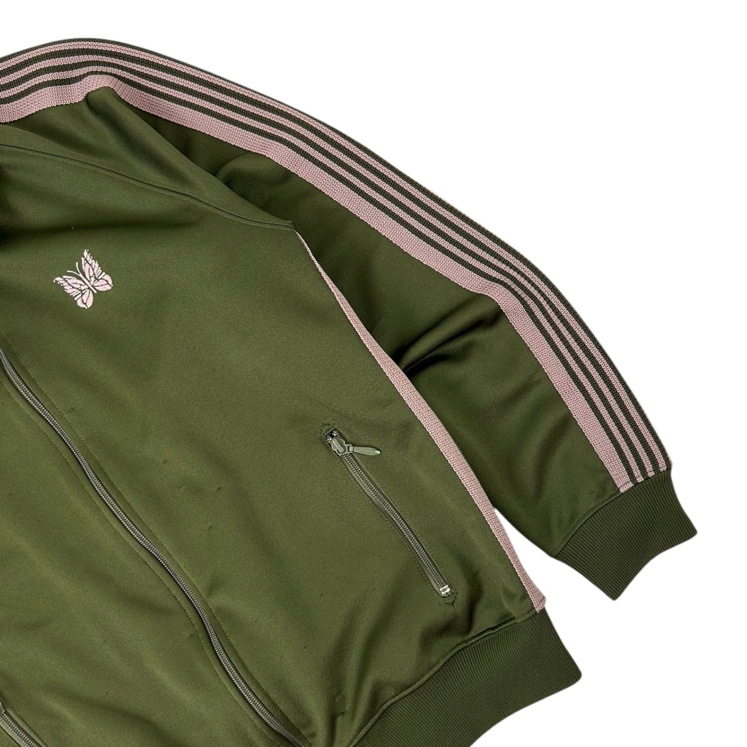 Needles Track Jacket Green/Pink