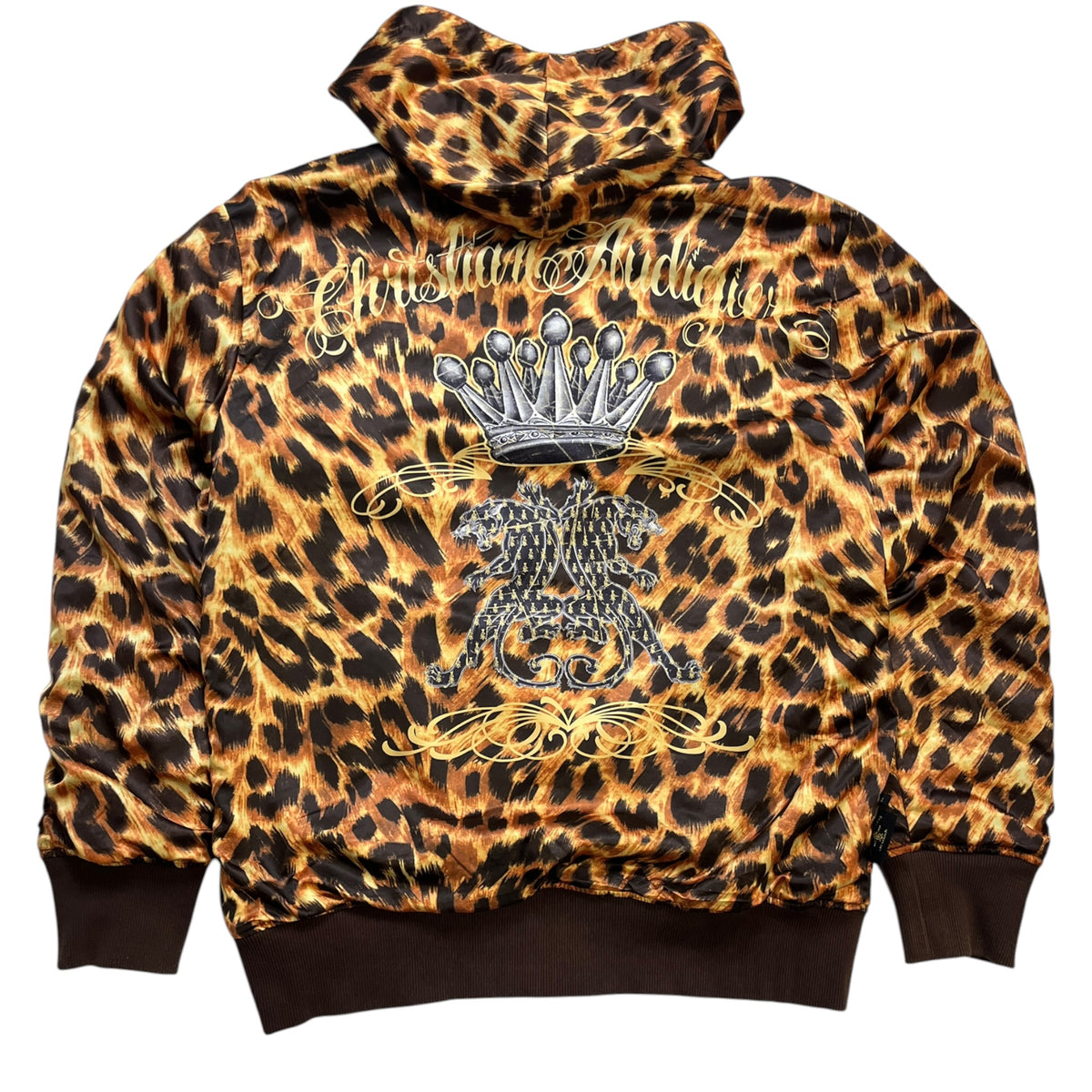 Vintage Mid-2000s Christian Audigier Reversible Full-Zip Hoodie