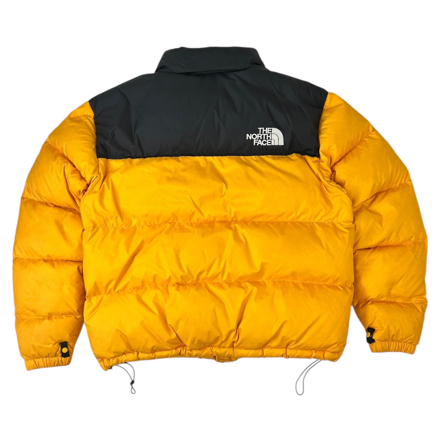 Vintage Women's The North Face 700 Fill Nuptse Jacket Black/Yellow