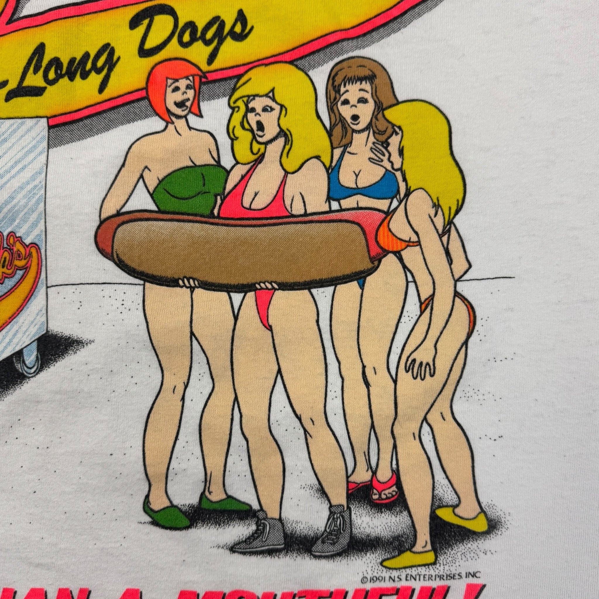 1991 Big Dicks Foot-Long Dogs T-Shirt