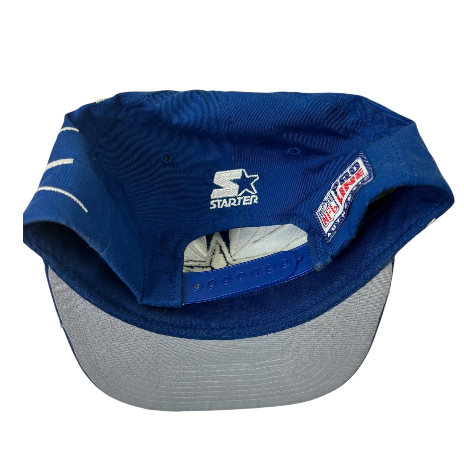Vintage Dallas Cowboys Shock Wave SnapBack Hat Blue