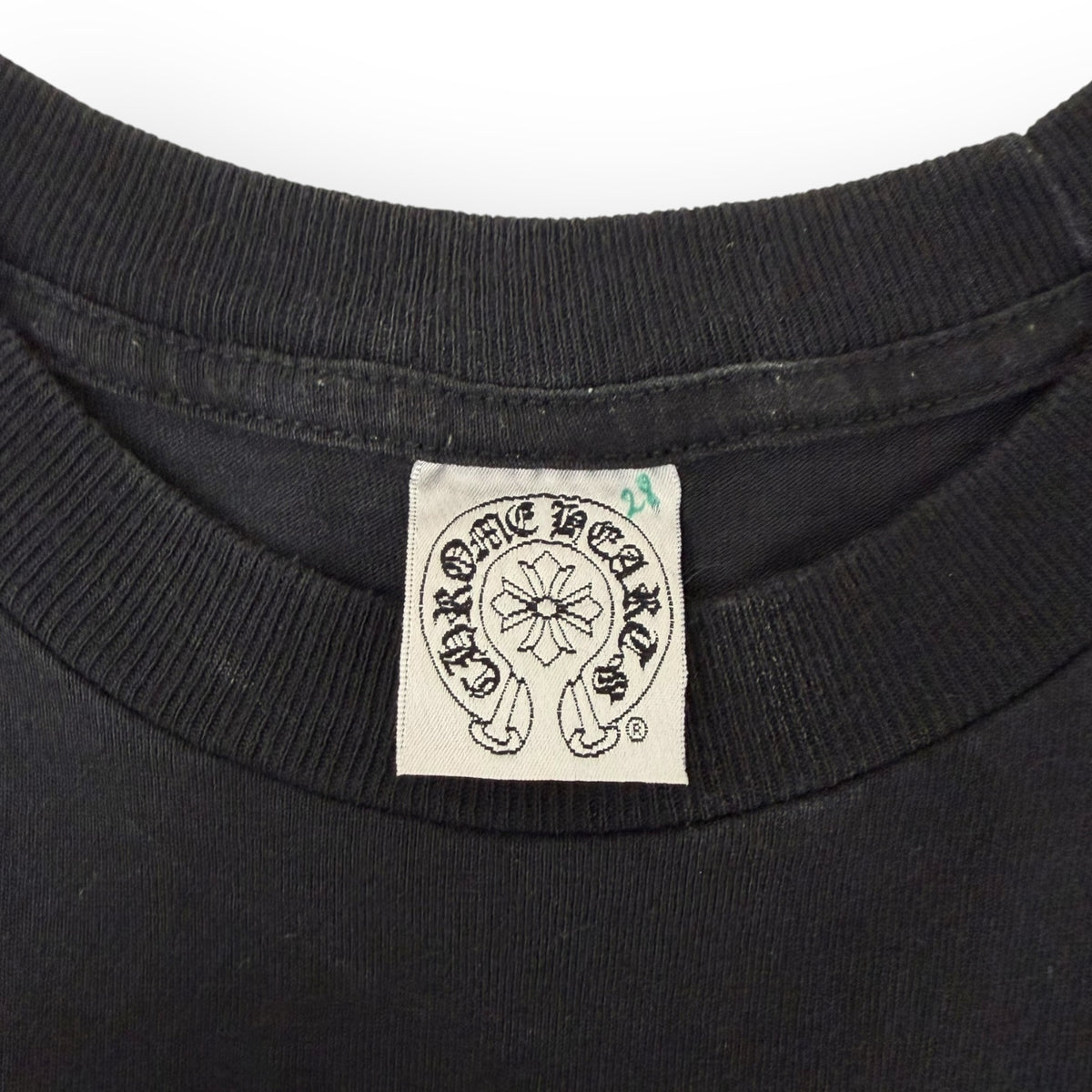 Vintage Chrome Hearts Tonal Cemetery Pocket T-Shirt Black