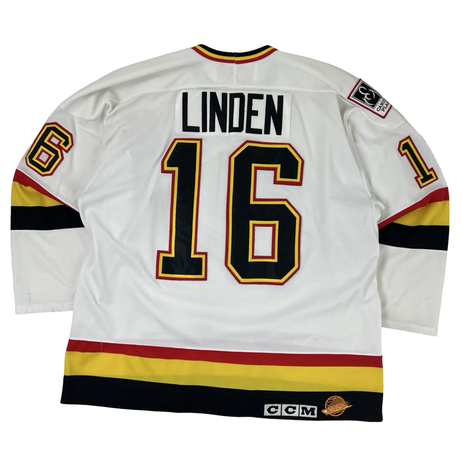 Vintage 1990’s CCM Vancouver Canucks “Flying Skate” Jersey White