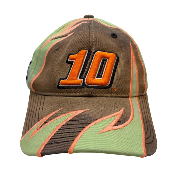 Vintage Danica Patrick Go Daddy Chase Authentics Pit Cap Hat Brown/Green