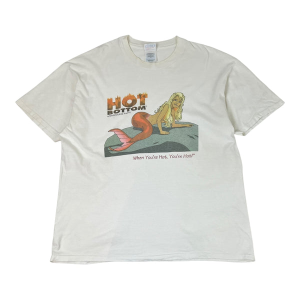 Vintage Mermaid Illustration with Hot Bottom Antifouling Paint Graphic T-Shirt