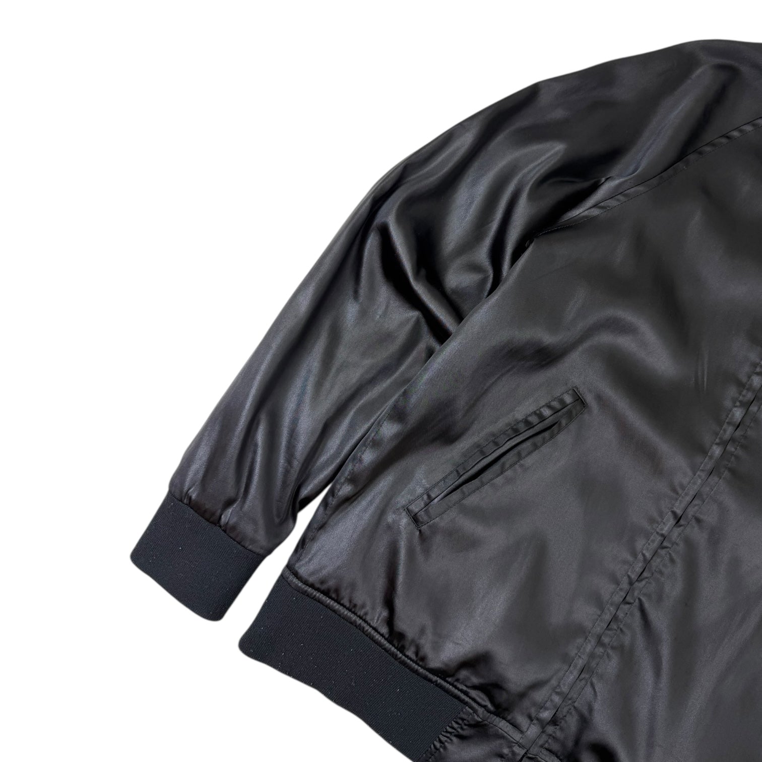 Stussy California Satin Bomber Black