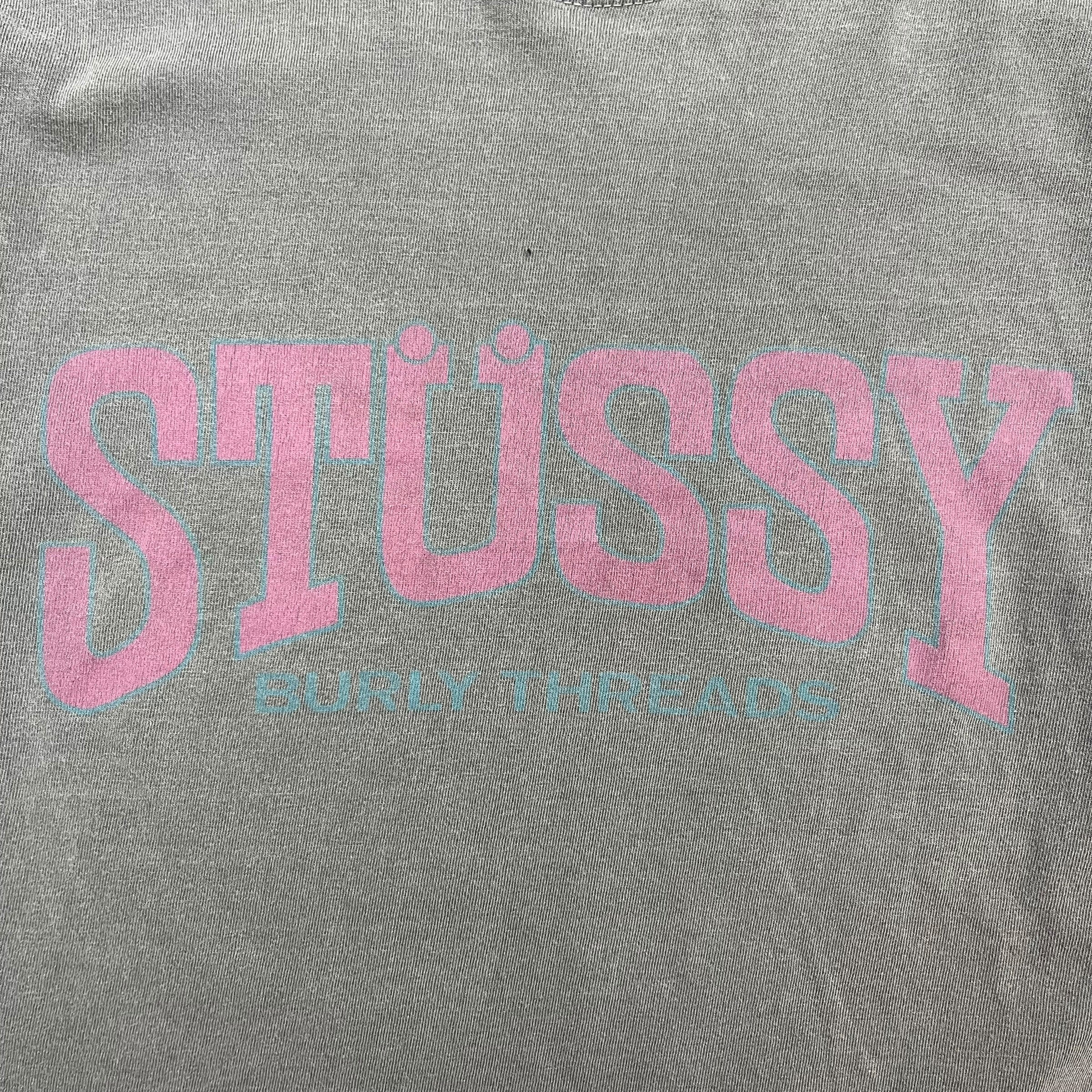 Stussy Cropped Tee Dark Grey