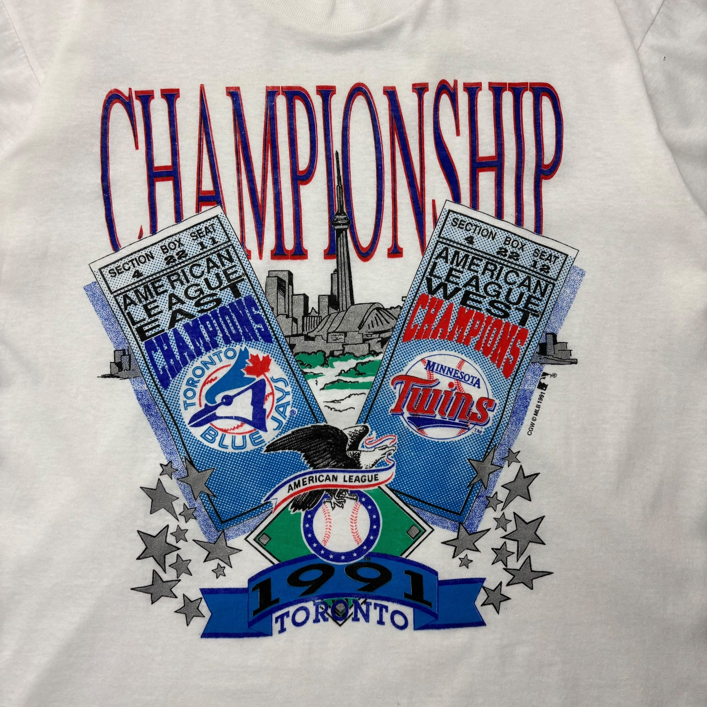 1991 Toronto Blue Jays American League Championship Tee