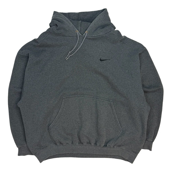 Vintage Nike Swoosh Hoodie Dark Grey