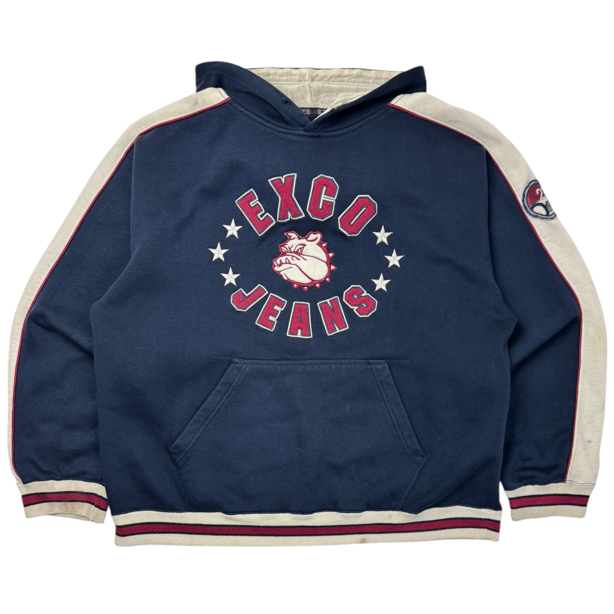 Vintage Y2K EXCO Jeans Bull Dog Hoodie