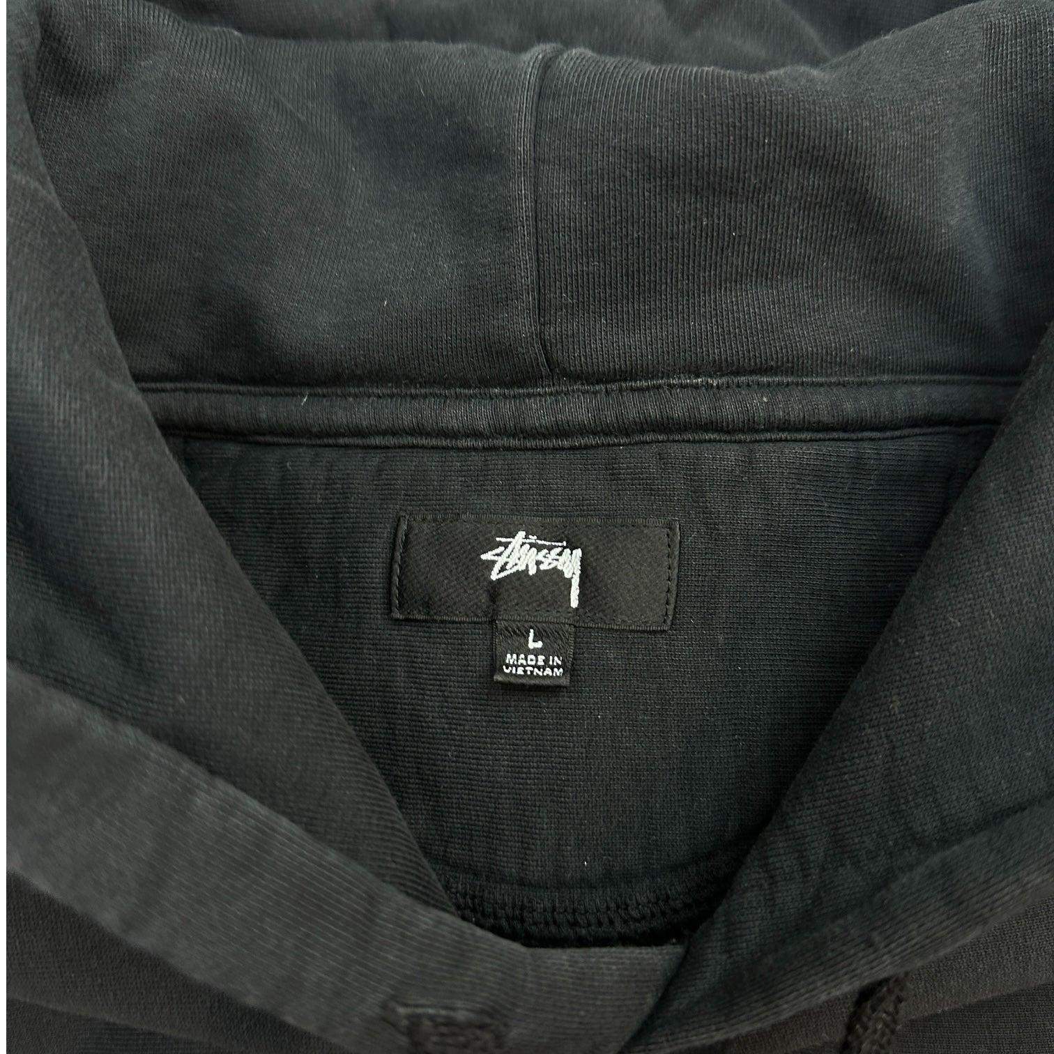 Stussy Stock Logo Hoodie Black