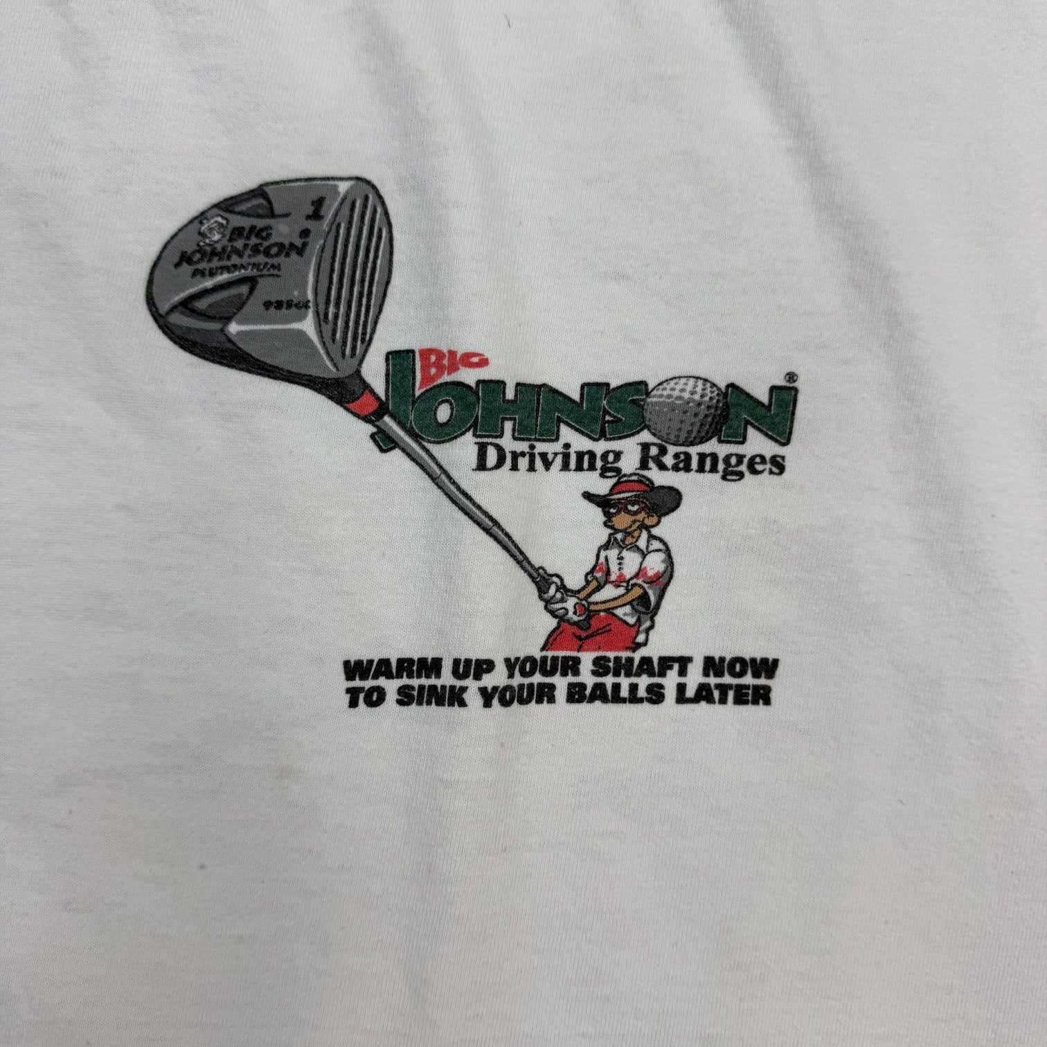 Vintage Big Johnson Driving Ranges Tee White