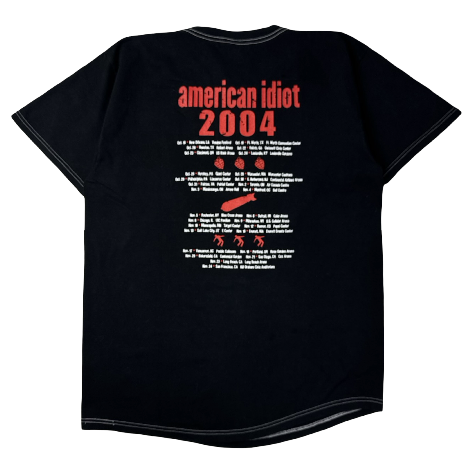 2004 Green Day American Idiot Pop Punk Band T-Shirt