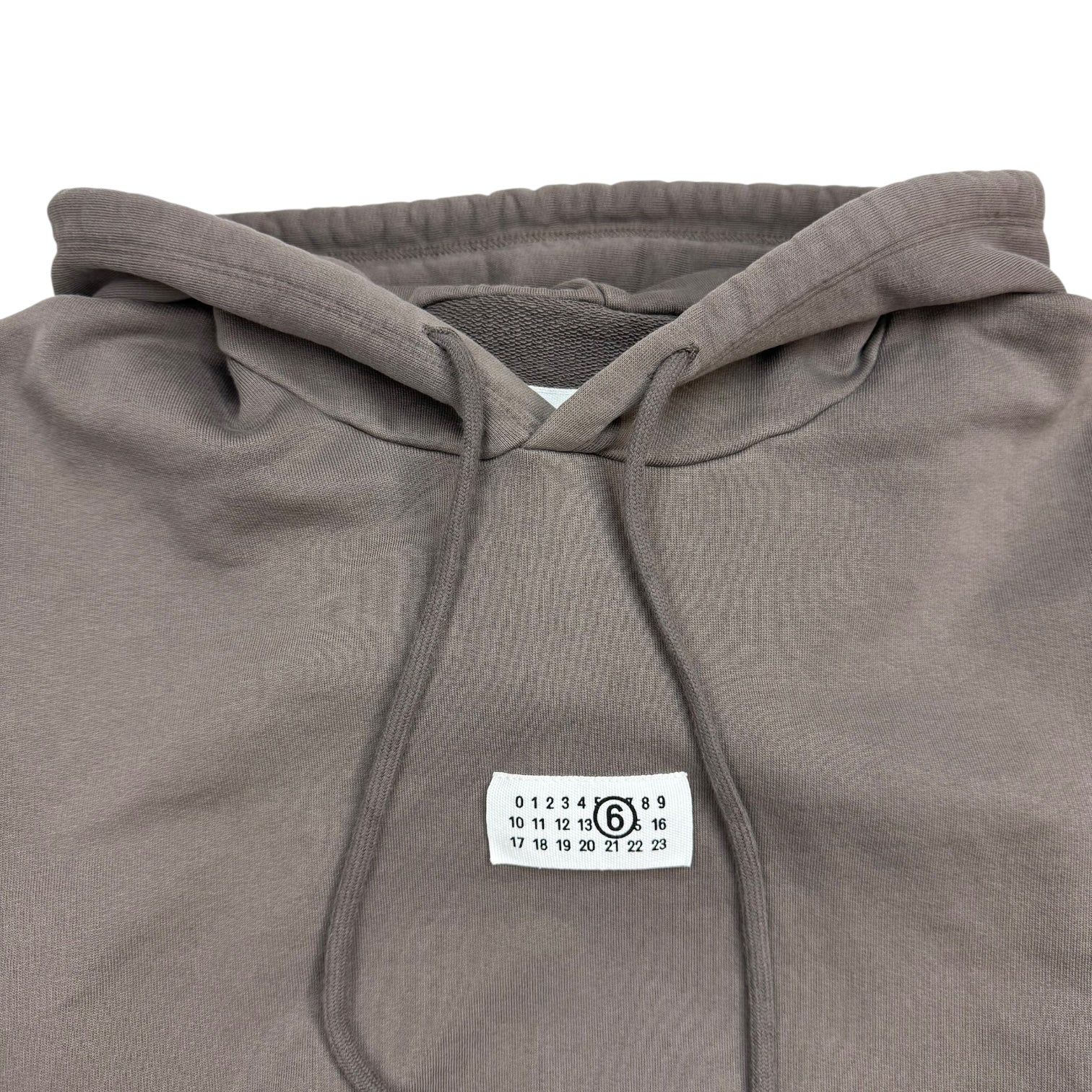 MM6 Maison Margiela Numbers Motif Hoodie Brown