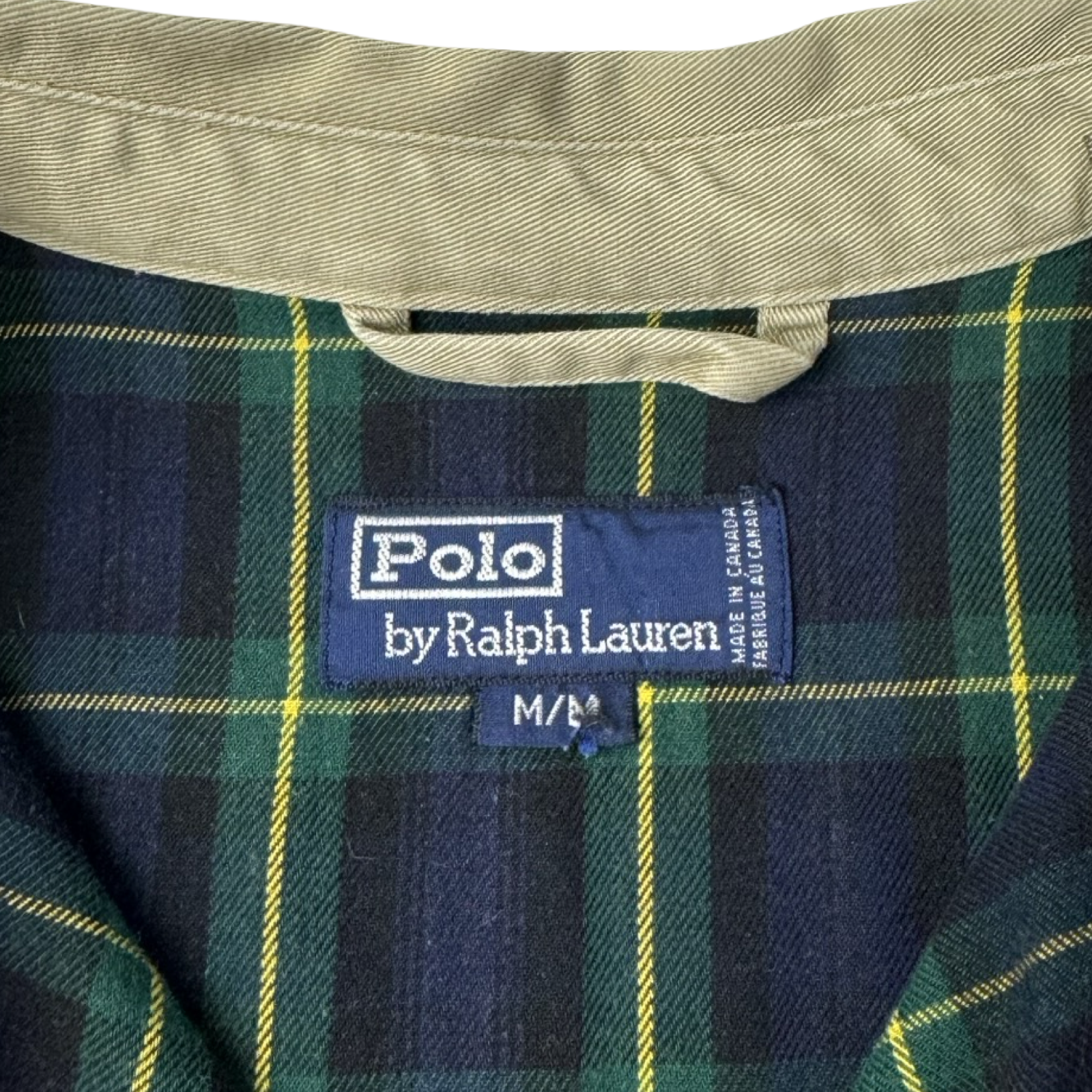 Vintage Polo Ralph Lauren Harrington Lined Canvas Jacket