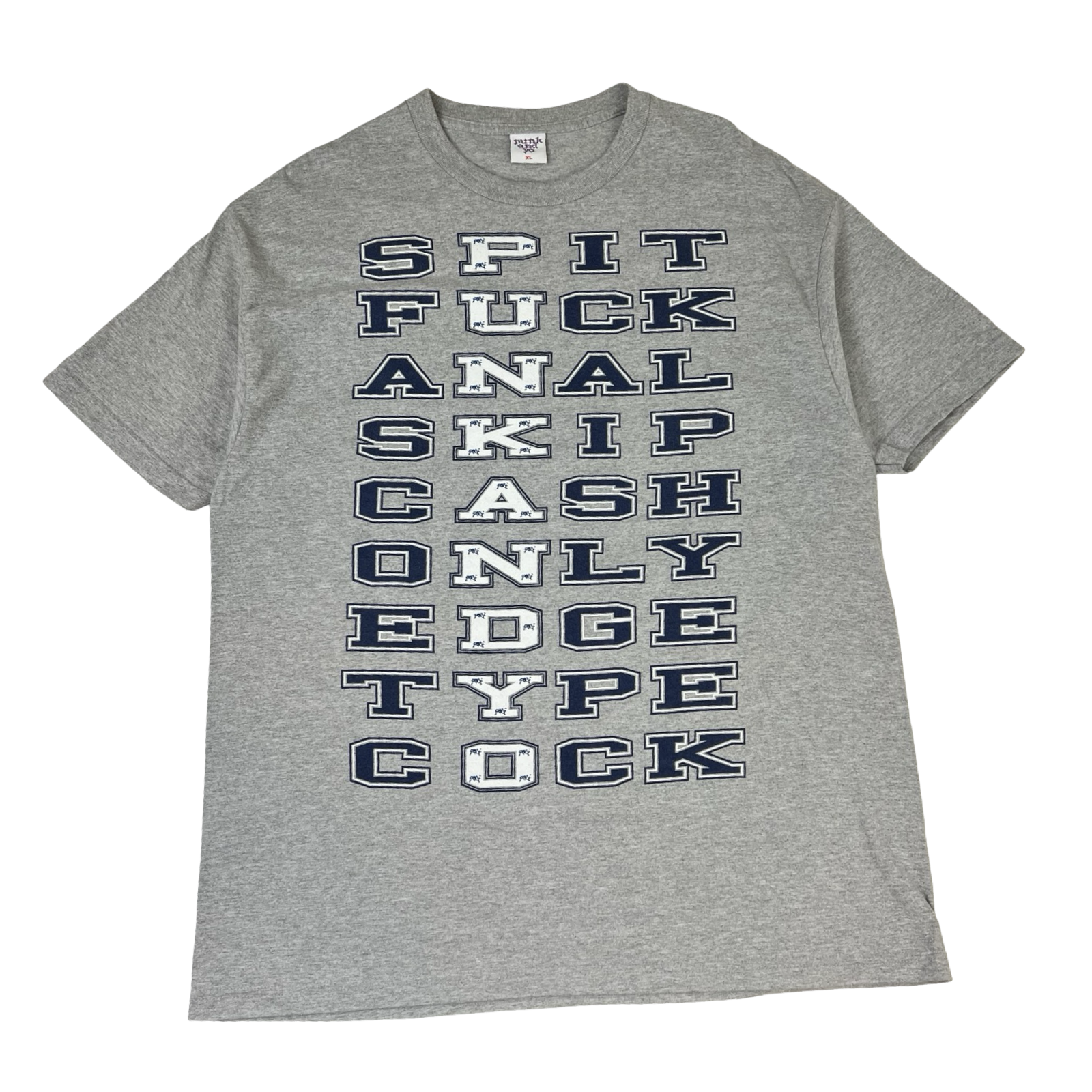 PunkandYo Vertical Grid T-Shirt Grey