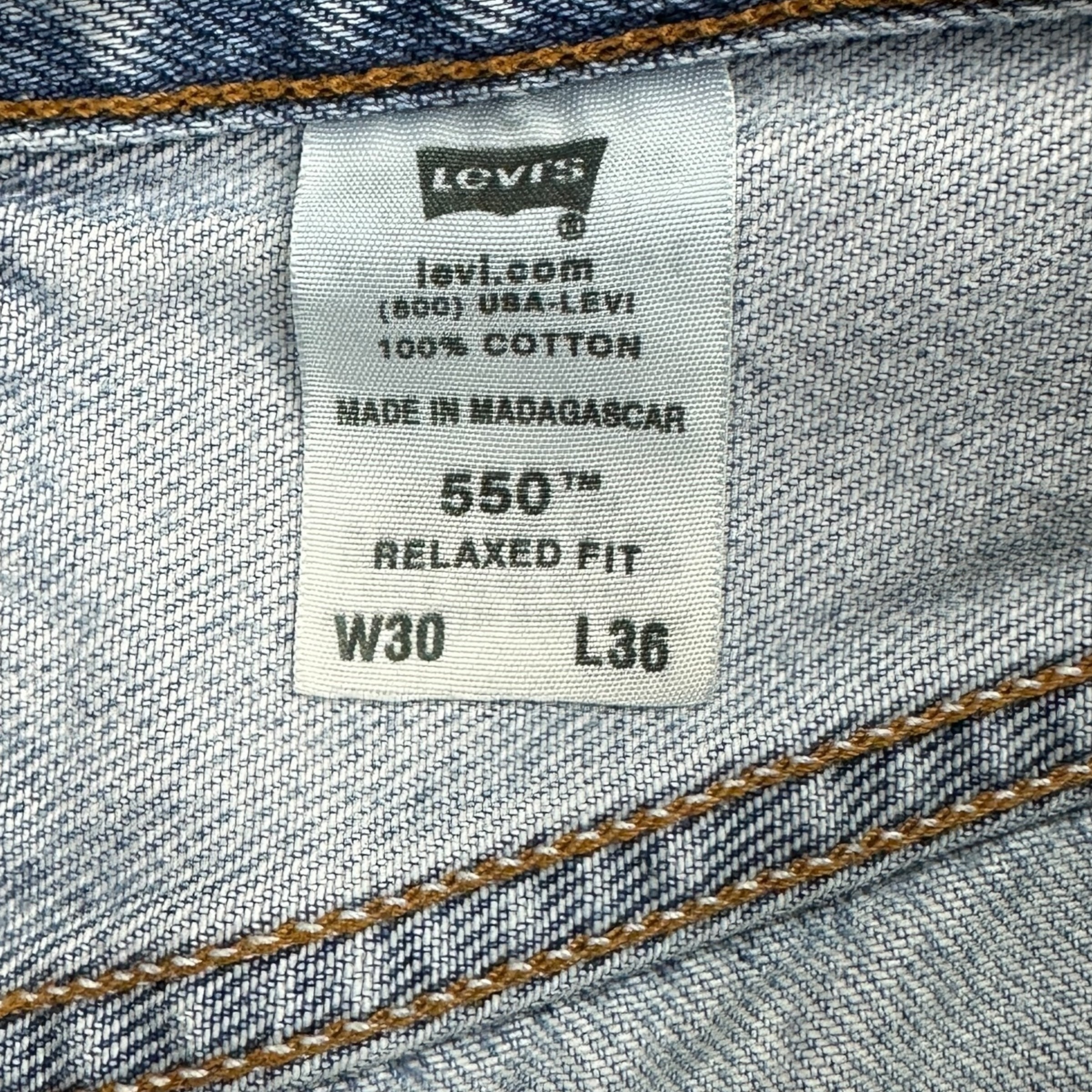 Vintage Levis 550 Denim Light Wash