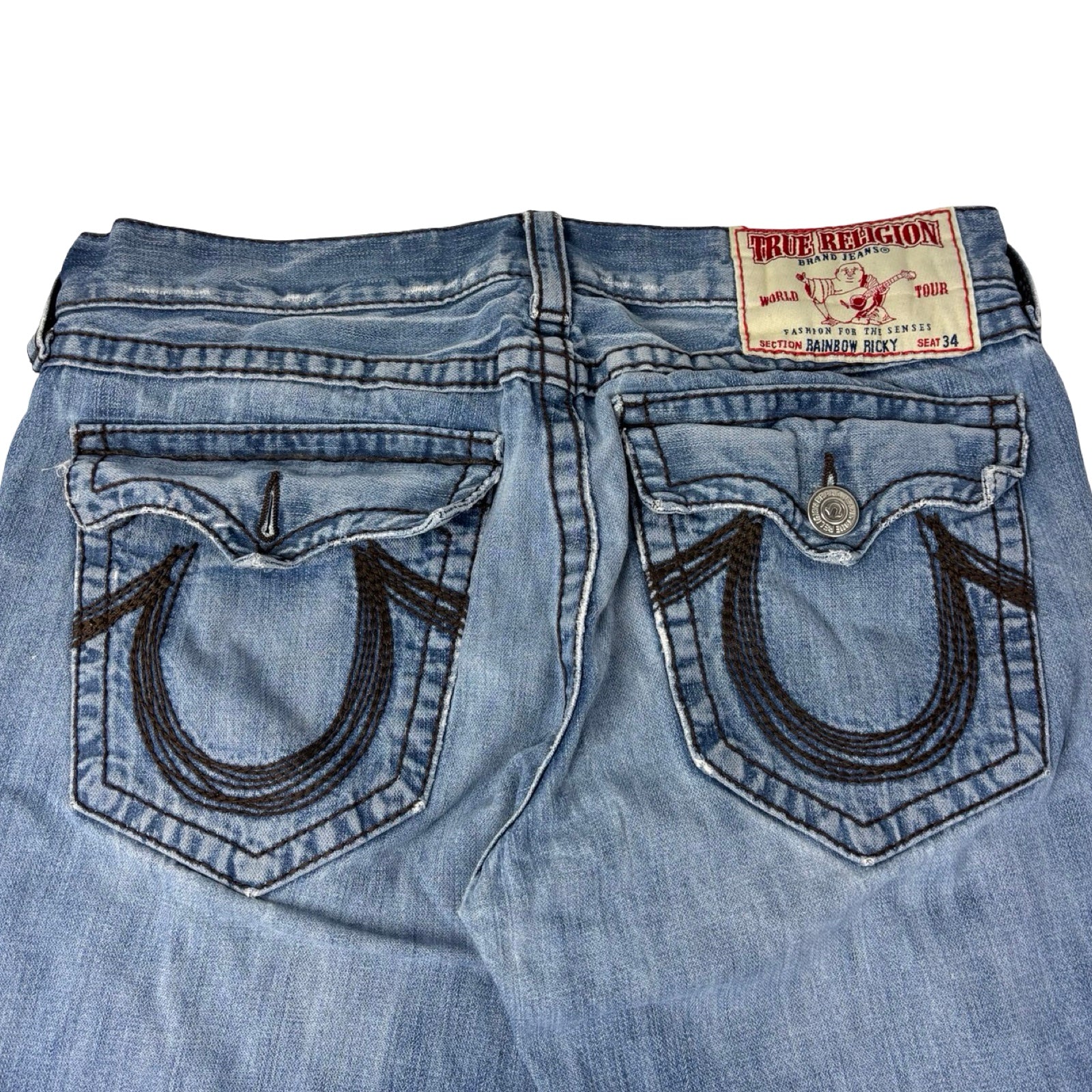 Vintage Y2K True Religion Rainbow Ricky Denim