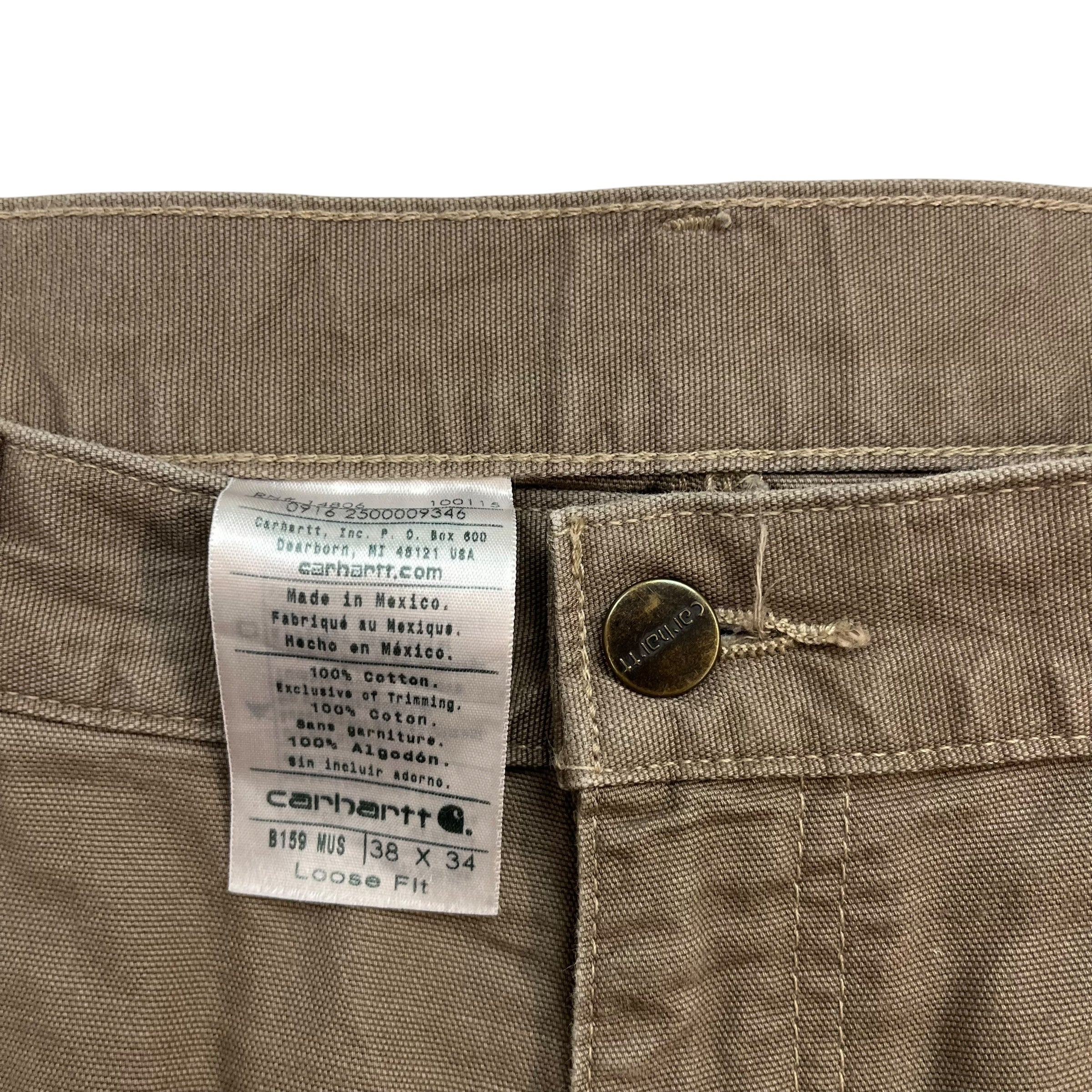 Vintage Carhartt Dungaree Pants Light Brown