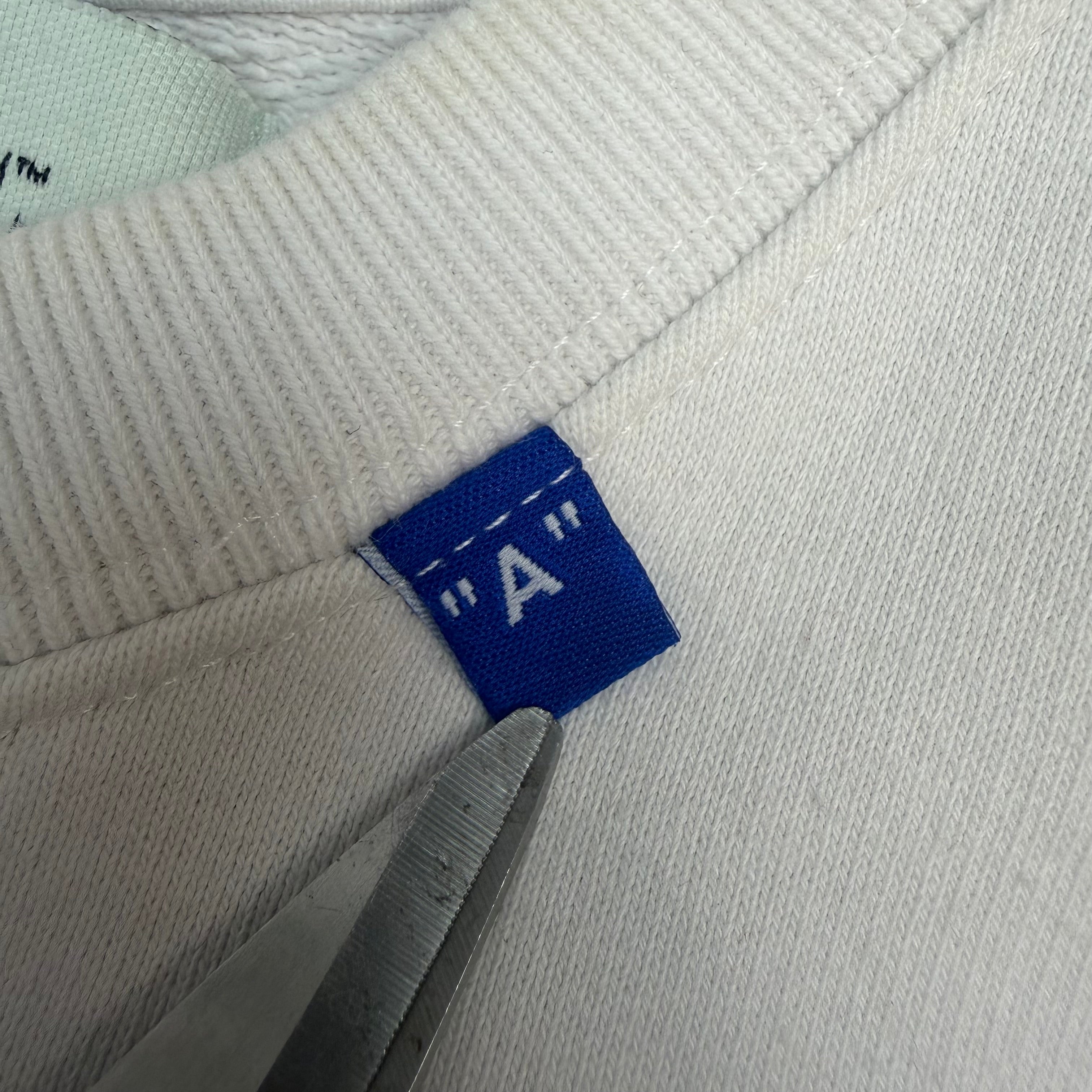 Off-White Diag Unfinished Sweatshirt White