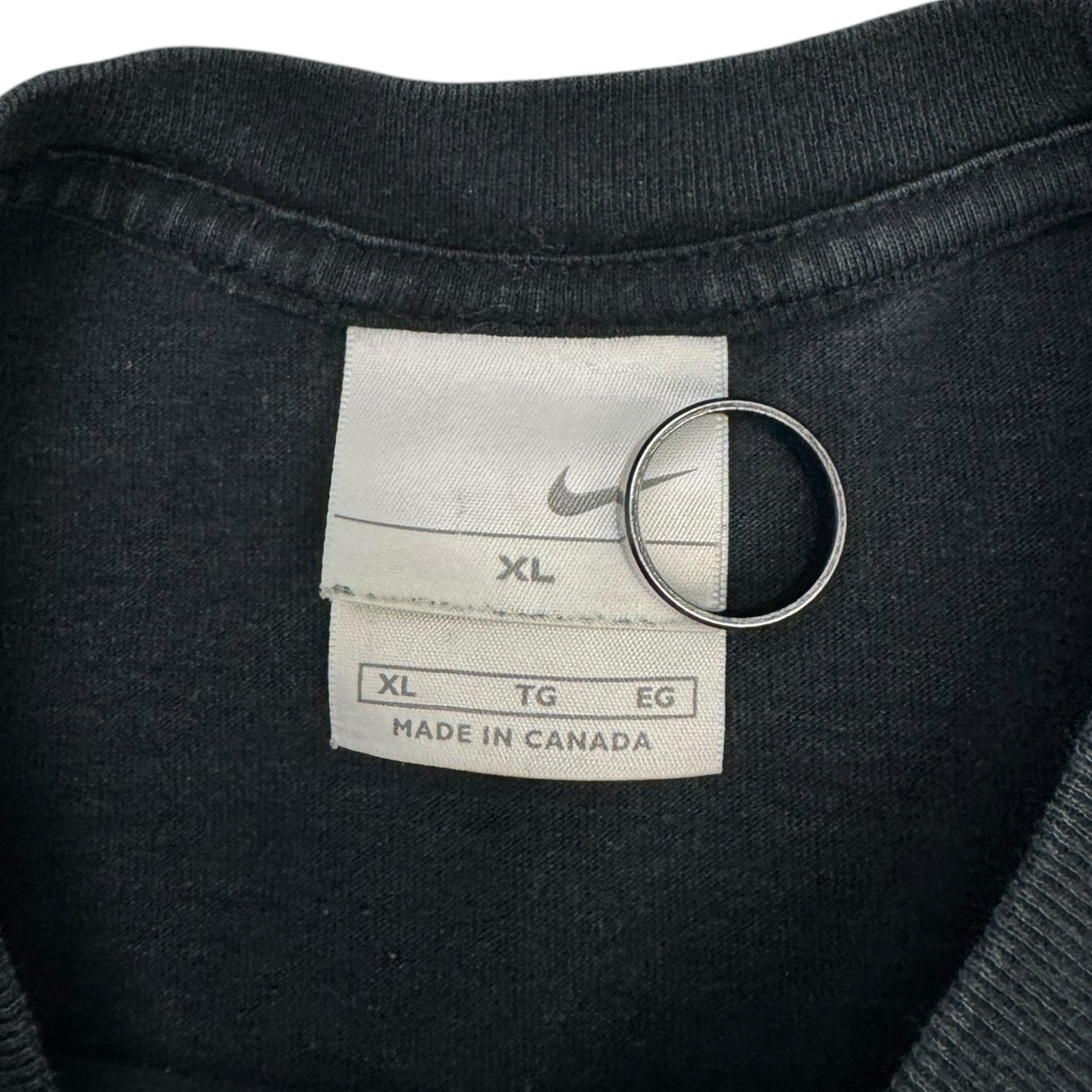 Vintage Y2K Nike Spellout T-Shirt Black