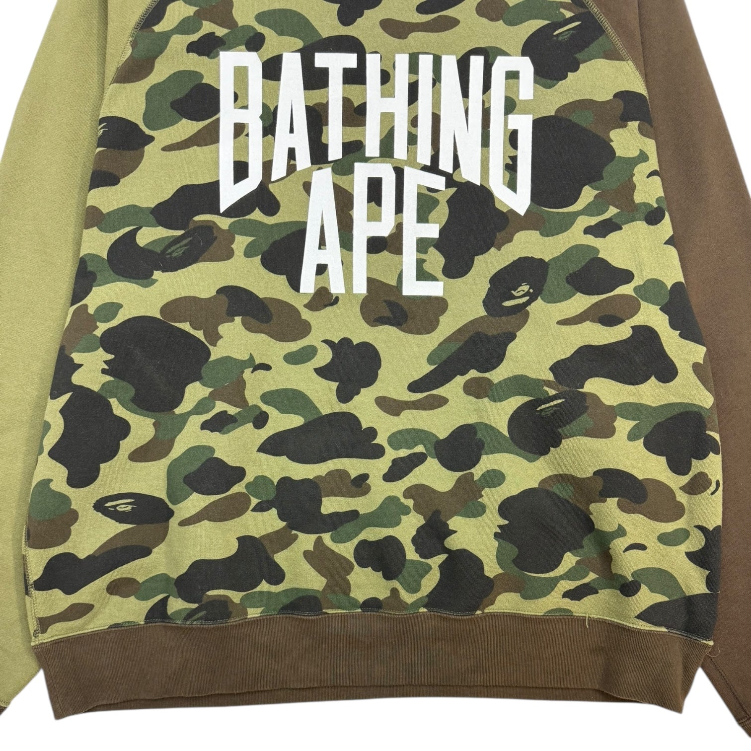 Bape 1st Camo Crazy Bathing Ape Spellout Crewneck