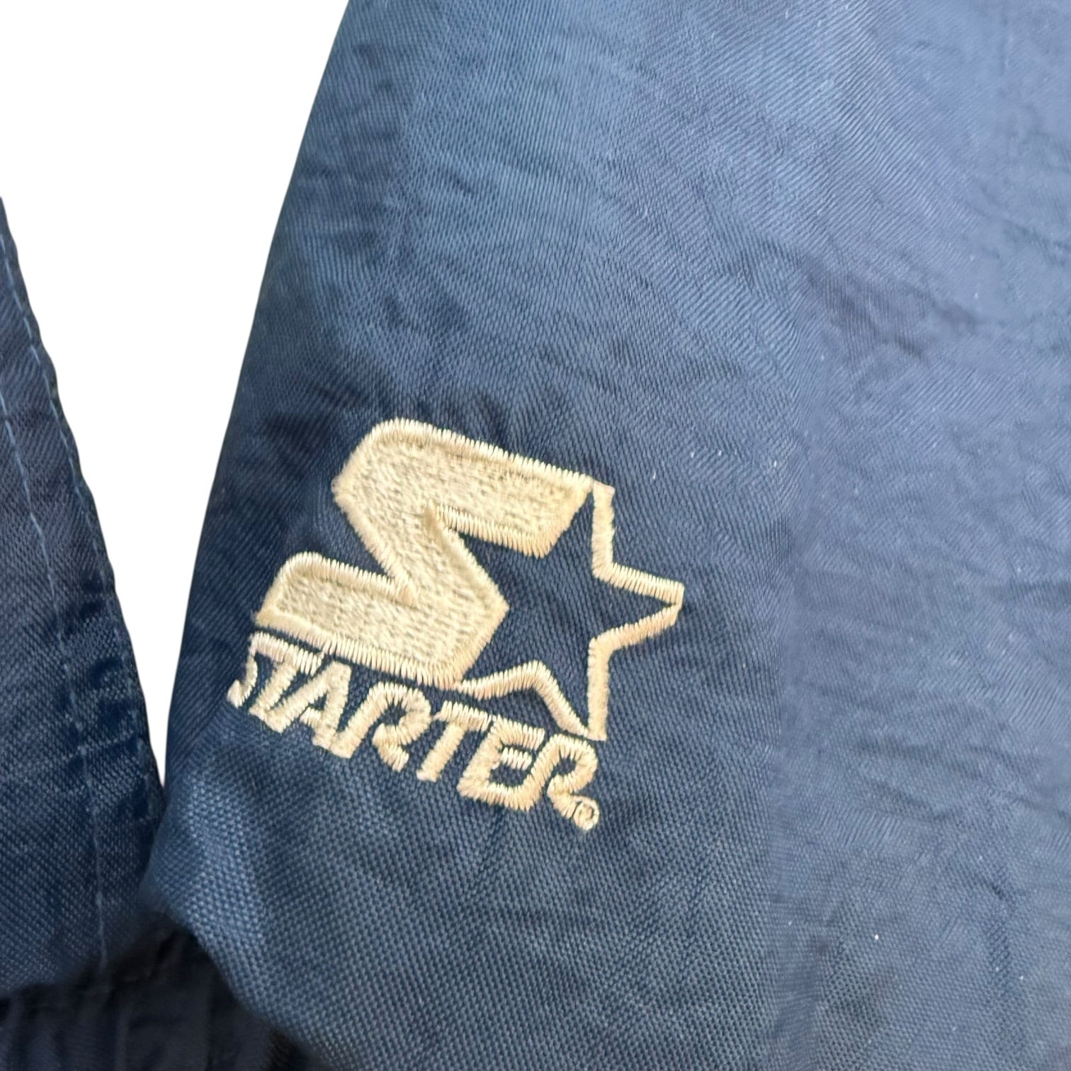 Vintage Starter Michigan Wolverines Button Up Jacket Yellow/Blue