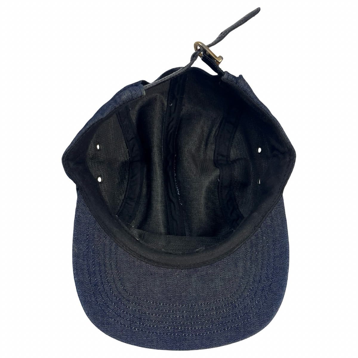 Supreme Navy Denim 5-Panel Camp Cap