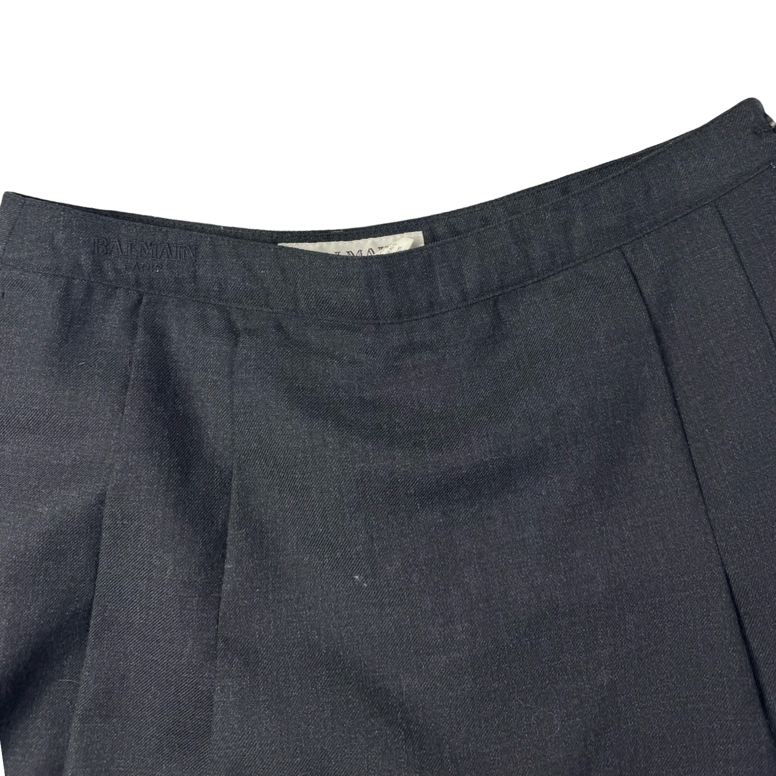 (W) Vintage Balmain Pleated Skirt