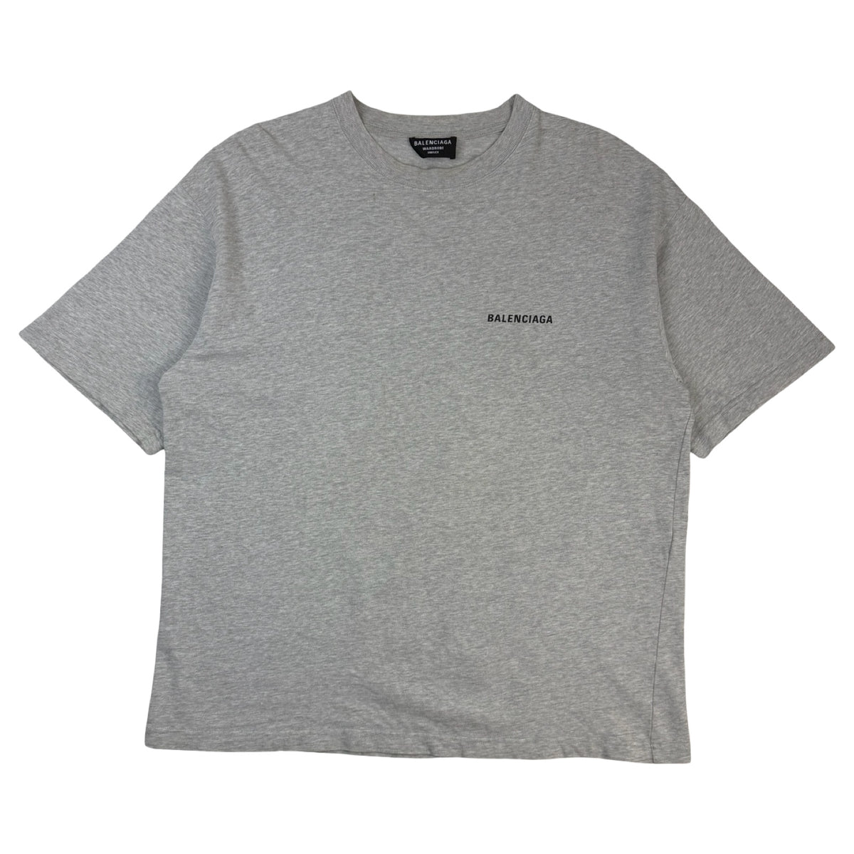 Balenciaga Logo Medium Fit T-Shirt Heather Grey