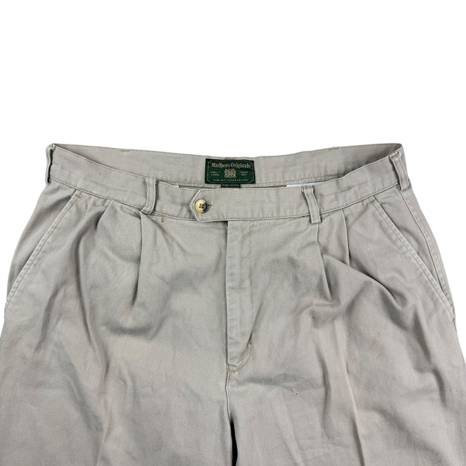 Vintage Marlboro Originals Khaki Pants Light Tan