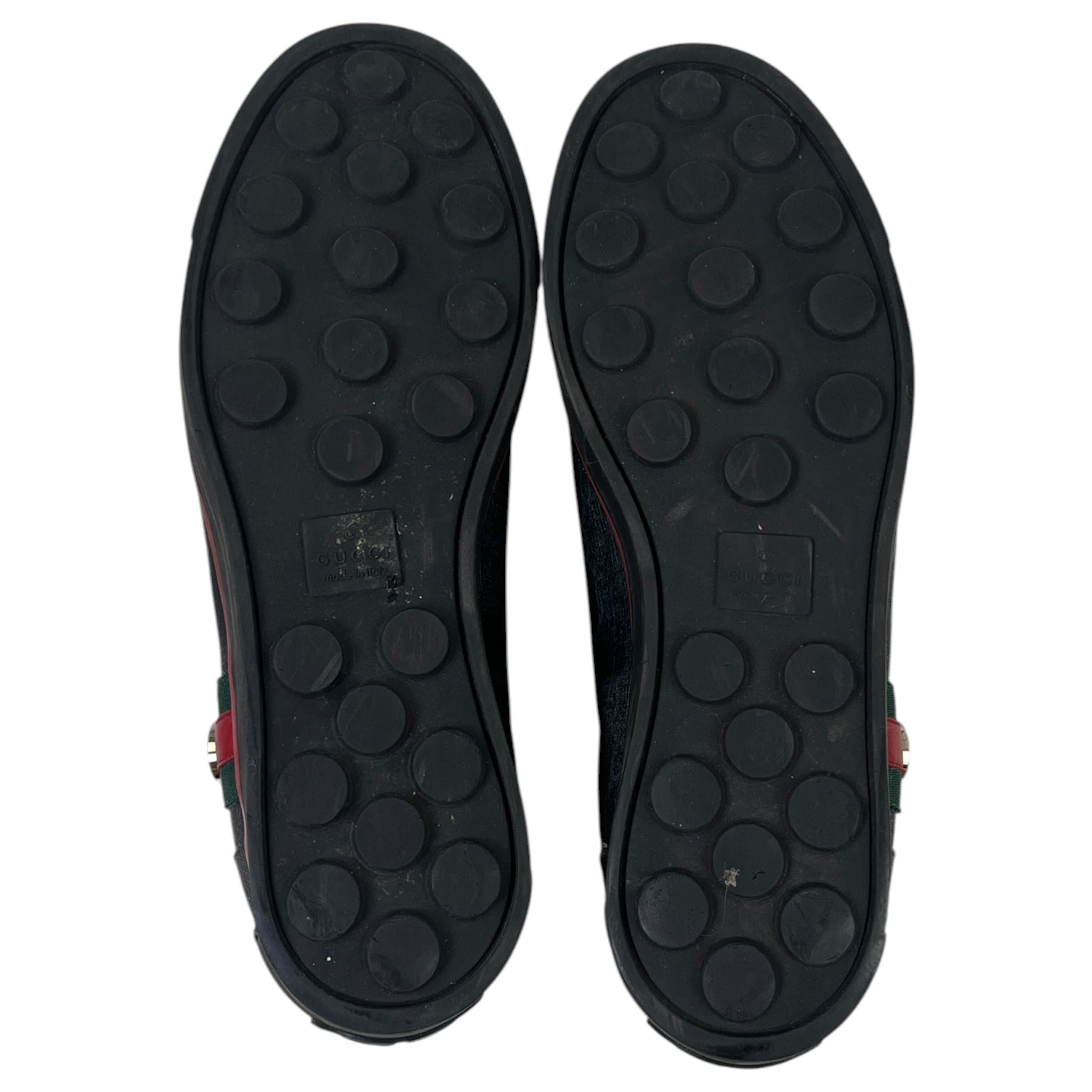 Gucci GG Supreme Canvas Classic Web Low-Top Sneakers (Used)