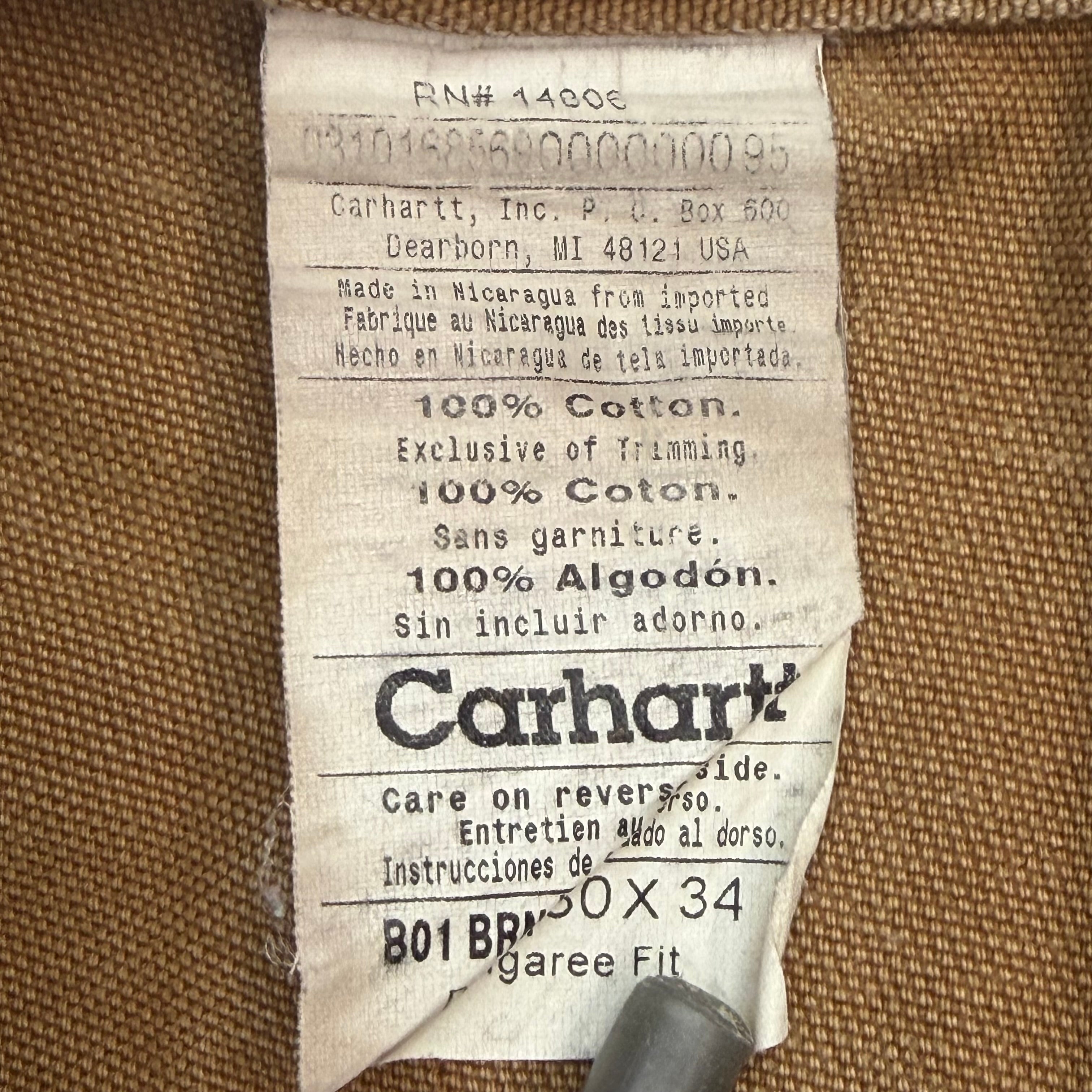 Vintage Carhartt Double Knee Pants Tan