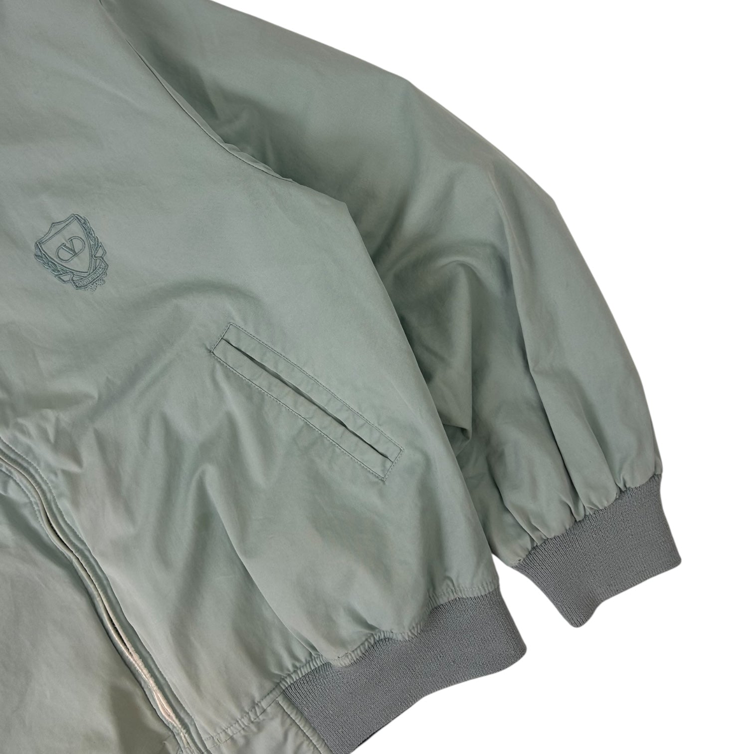 Vintage Valentino Reversible Bomber Jacket Navy/Sage