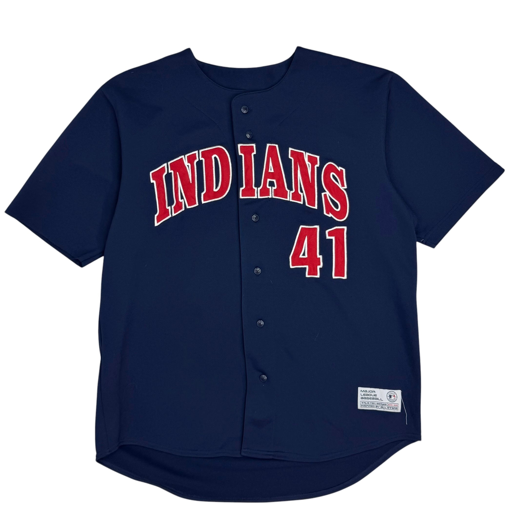 Vintage Cleveland Indians Martinez Jersey Navy