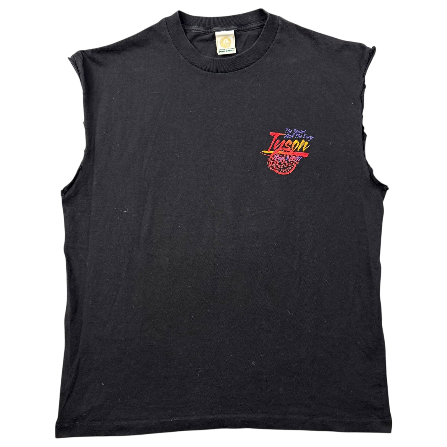1997 Tyson V Holyfield II Cut Off Tee Black