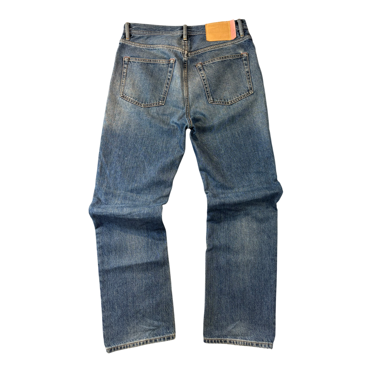Acne Studios Straight Leg Denim Jeans Blue