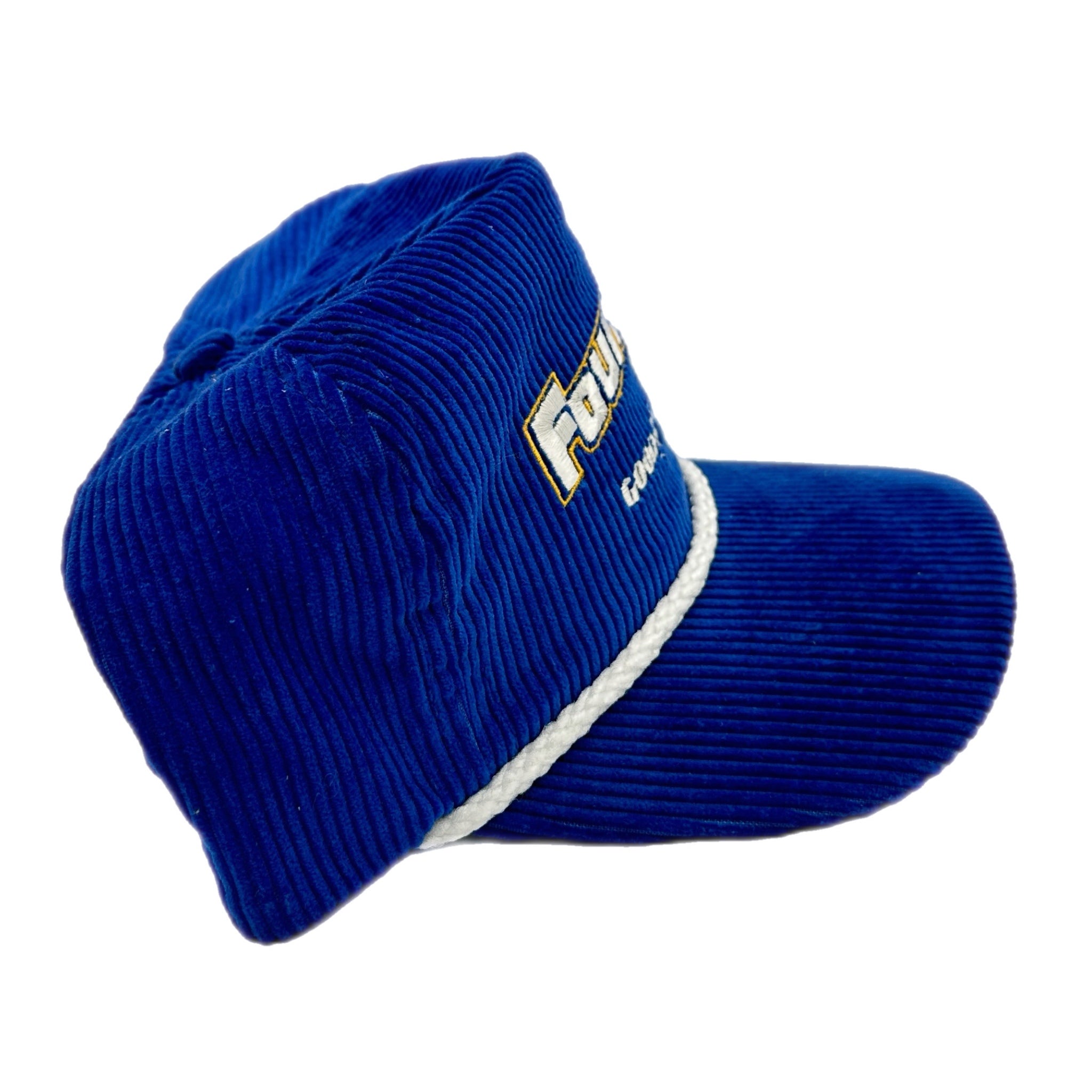 Vintage Fountain Tire Goodyear Corduroy Hat Blue