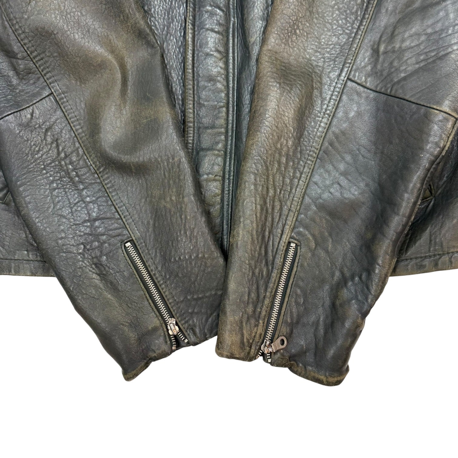 Vintage Danier Leather Jacket Faded Black