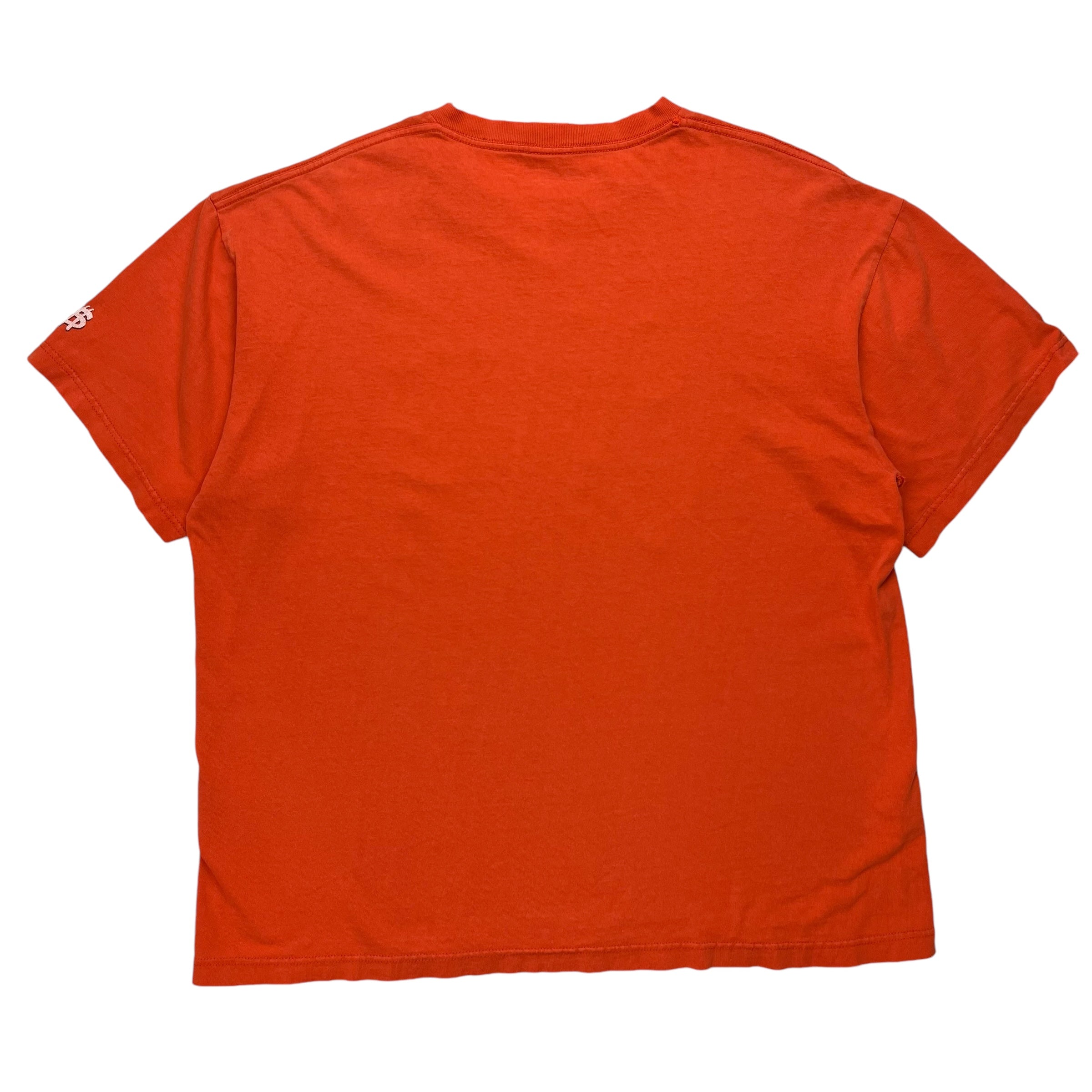 Y2K Stussy Script Logo Tee Orange