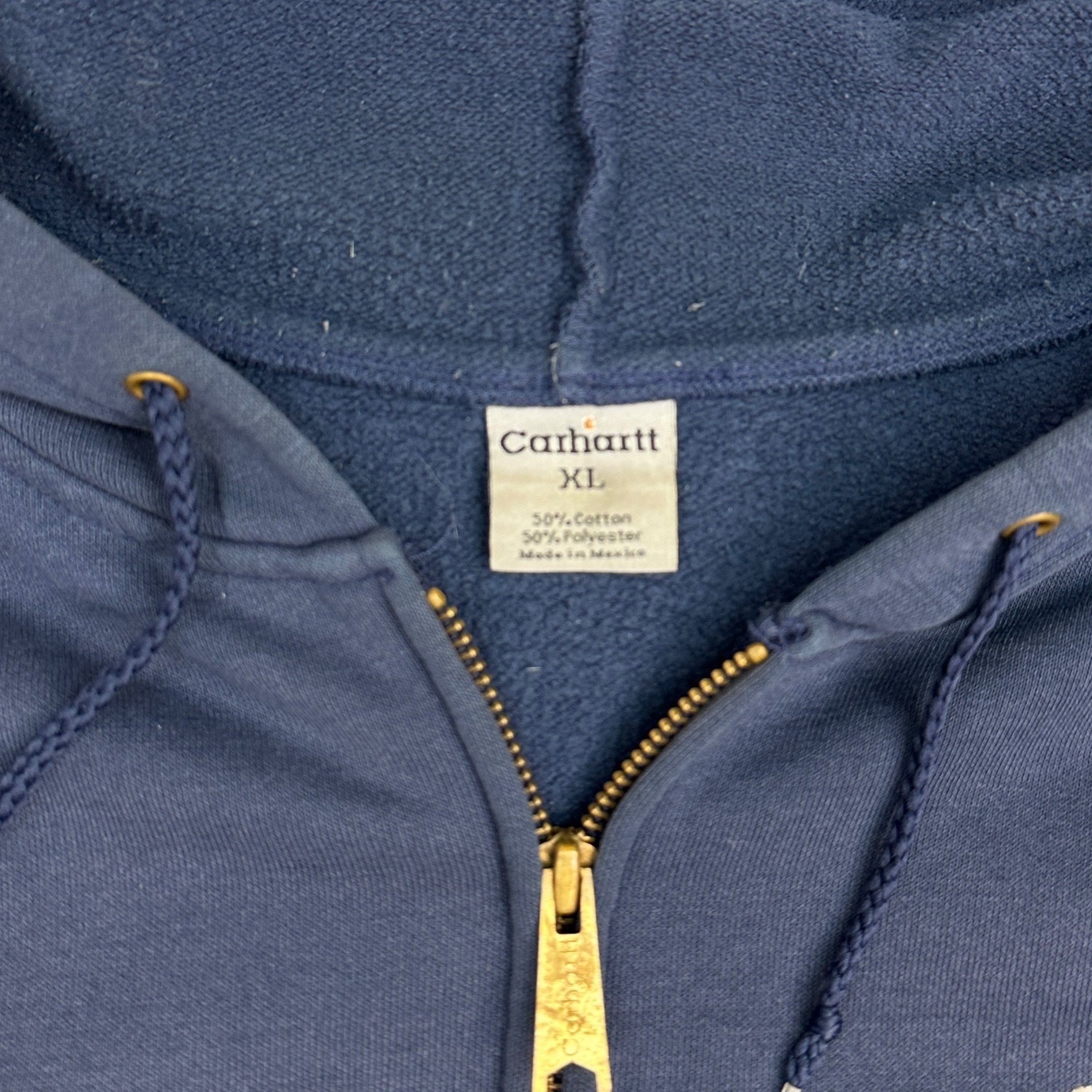 Vintage Carhartt Zip Up Hoodie Navy