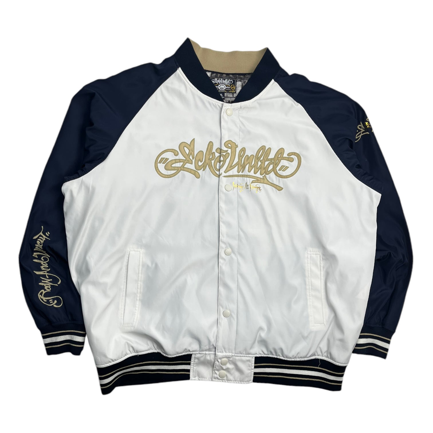 Vintage Y2K Ecko Embroidered Satin Jacket