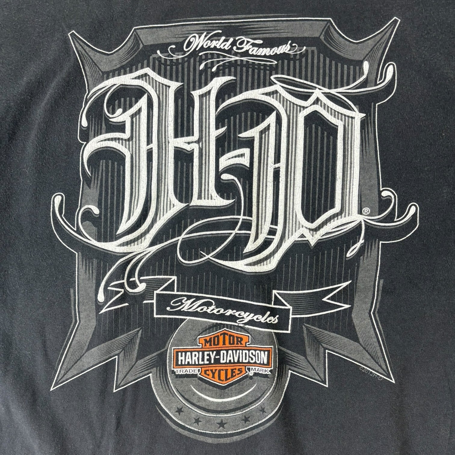 Vintage 2012 Harley Davidson of Saskatoon HD T-Shirt Black