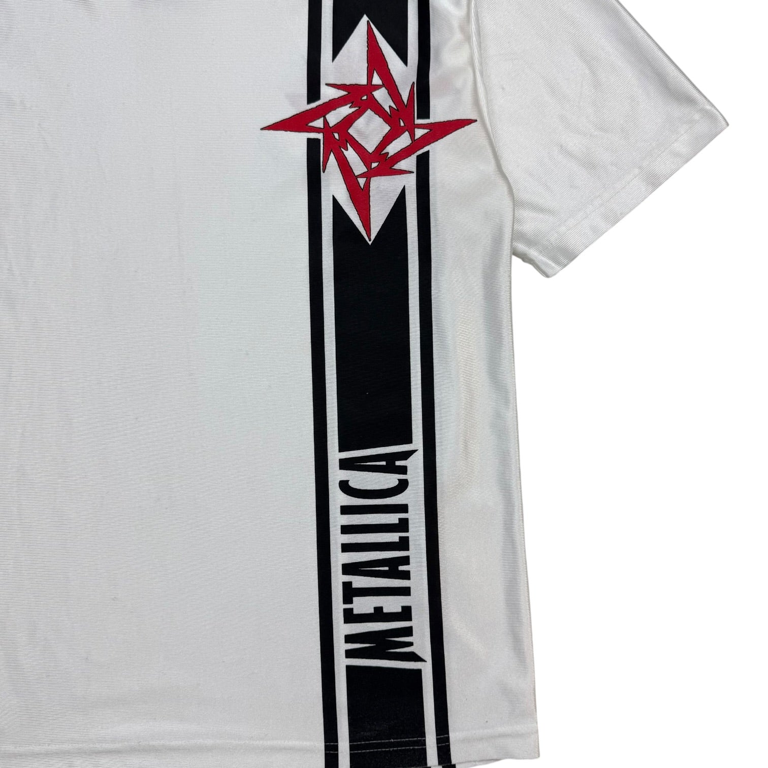 1997 Metallica Soccer Jersey White/Red