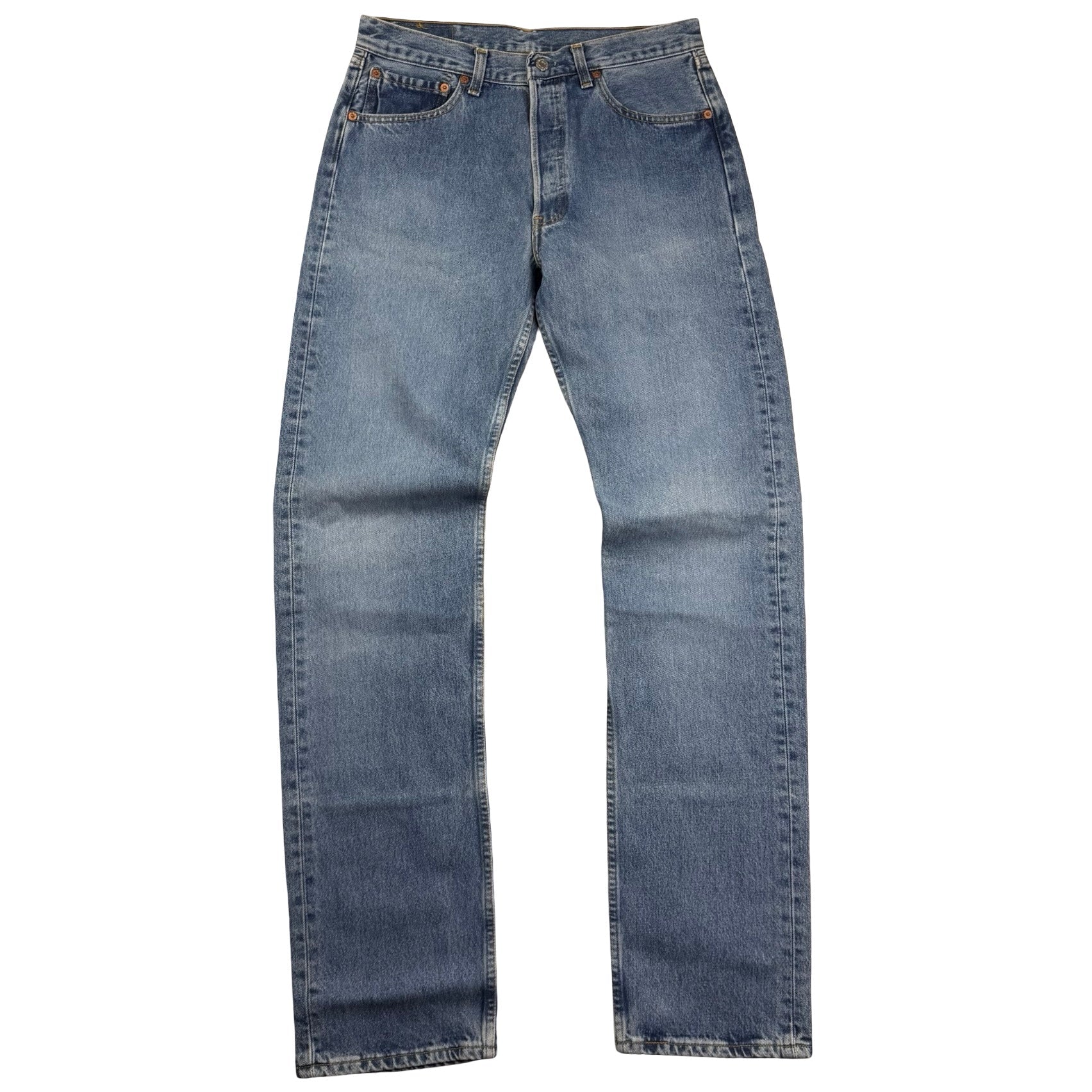 Vintage Levi’s 501 Light Wash Upside Down Tab Denim Jeans Blue