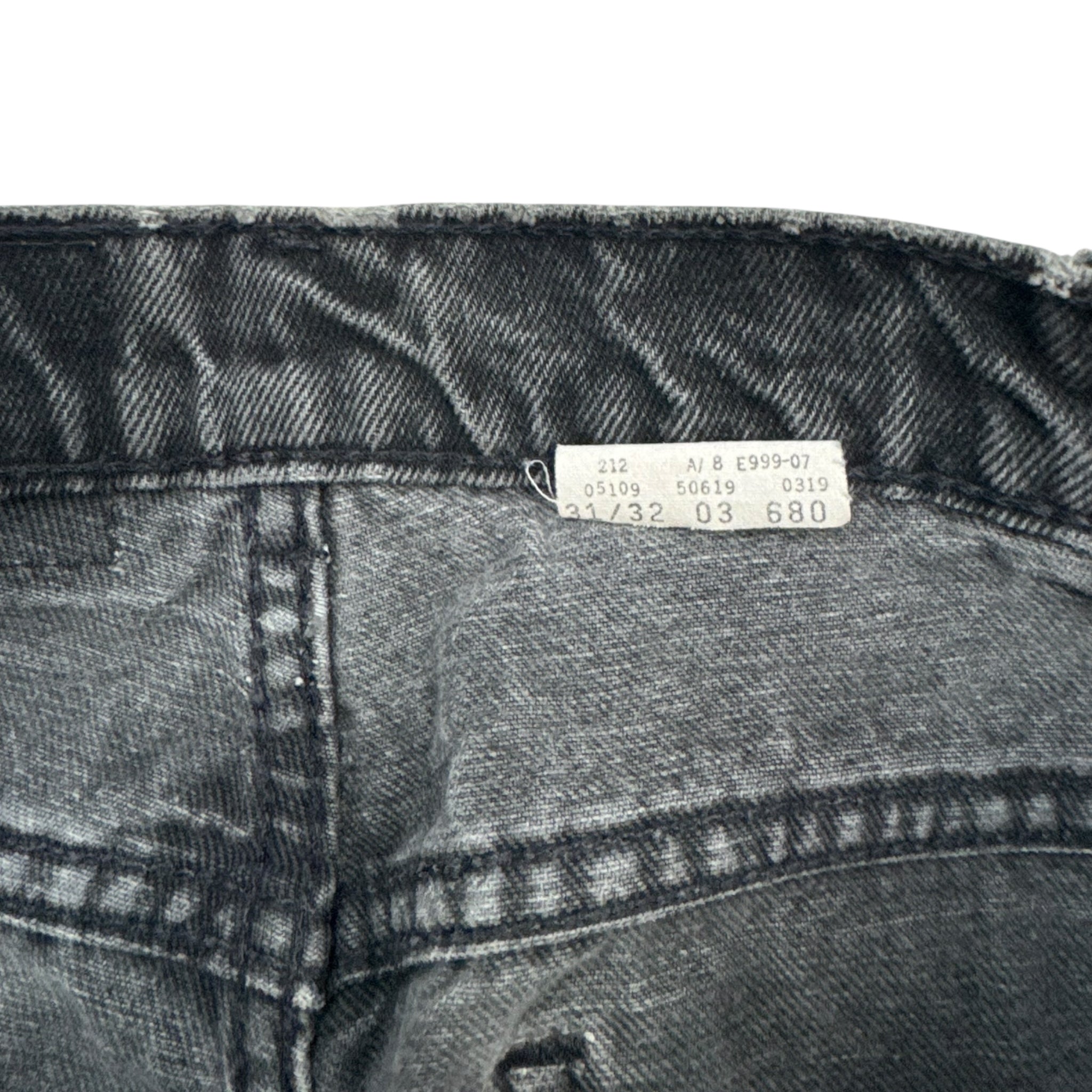 Vintage Levi's Orange Tab 619 Denim Washed Black