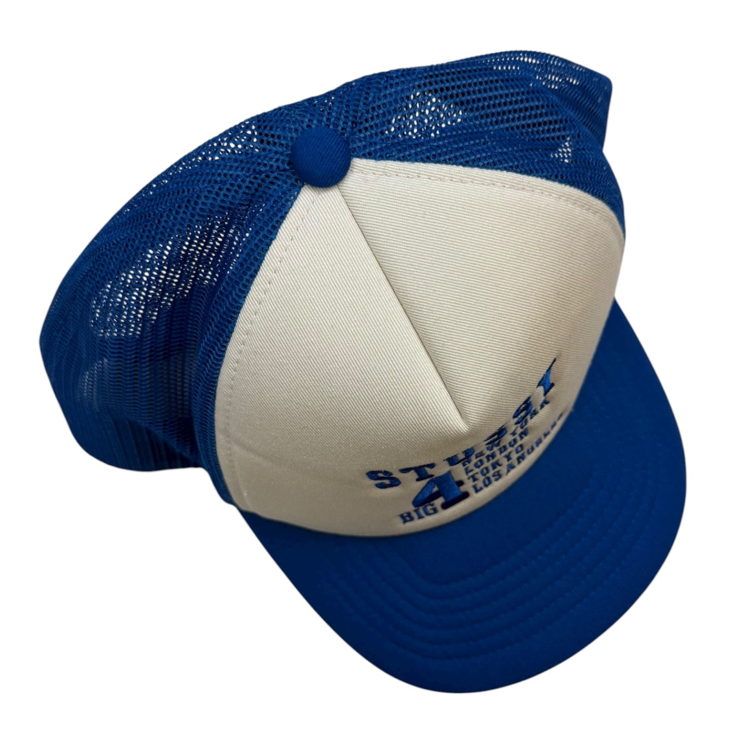 Stüssy Big 4 Trucker Hat Blue