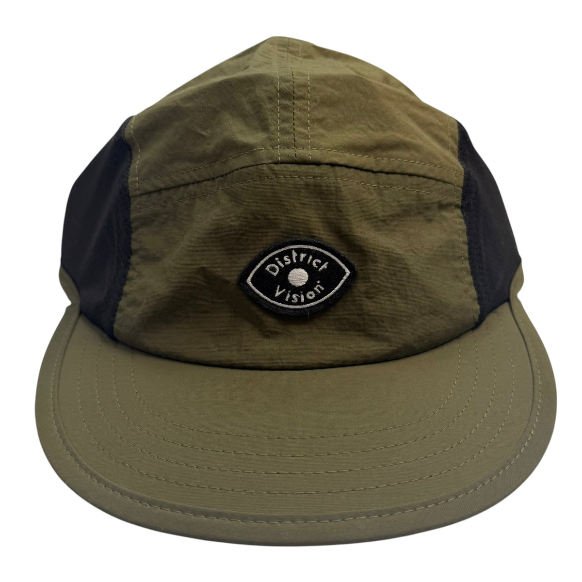 District Vision Panelled Shell Mesh Cap Green