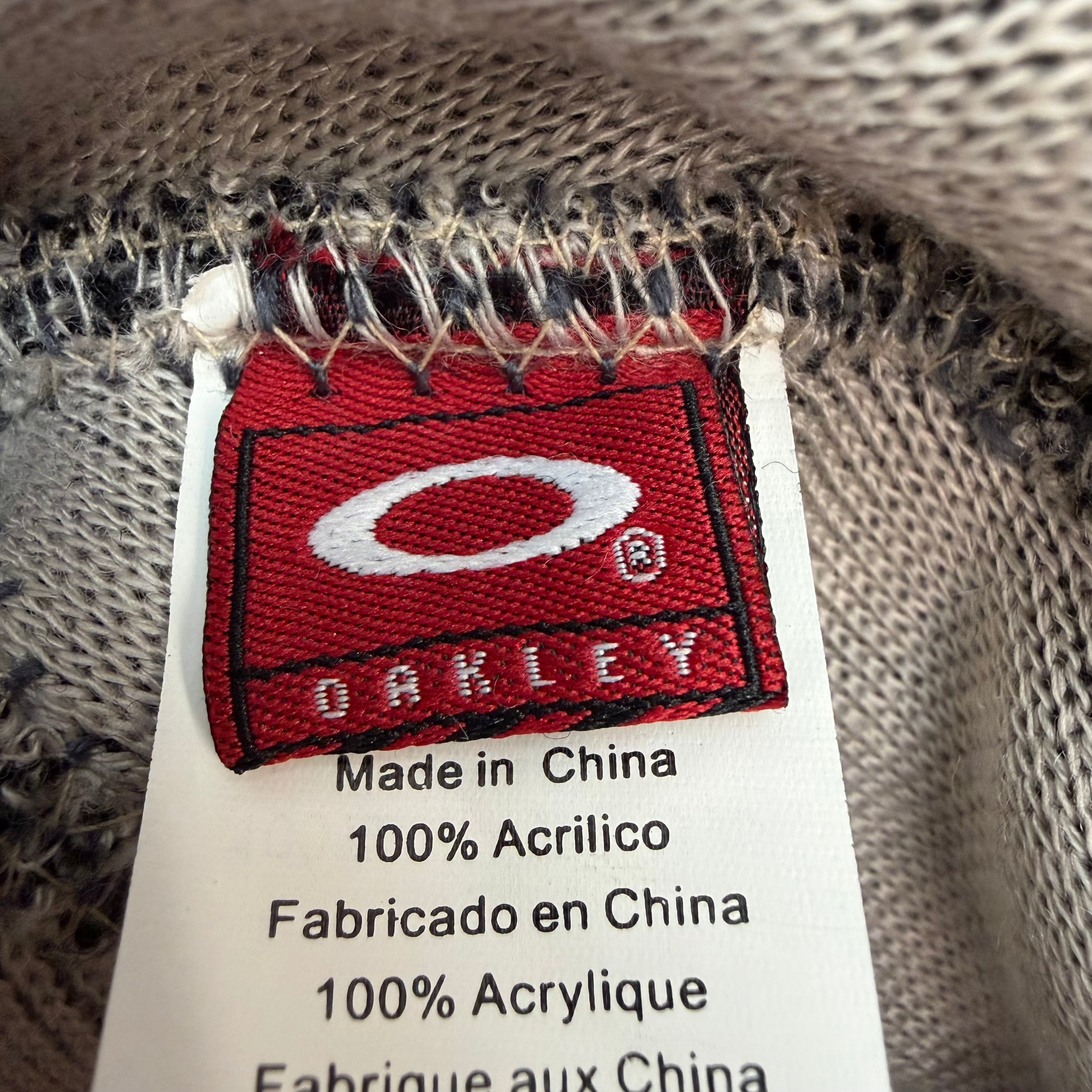 Vintage Oakley Camo Beanie White/Black